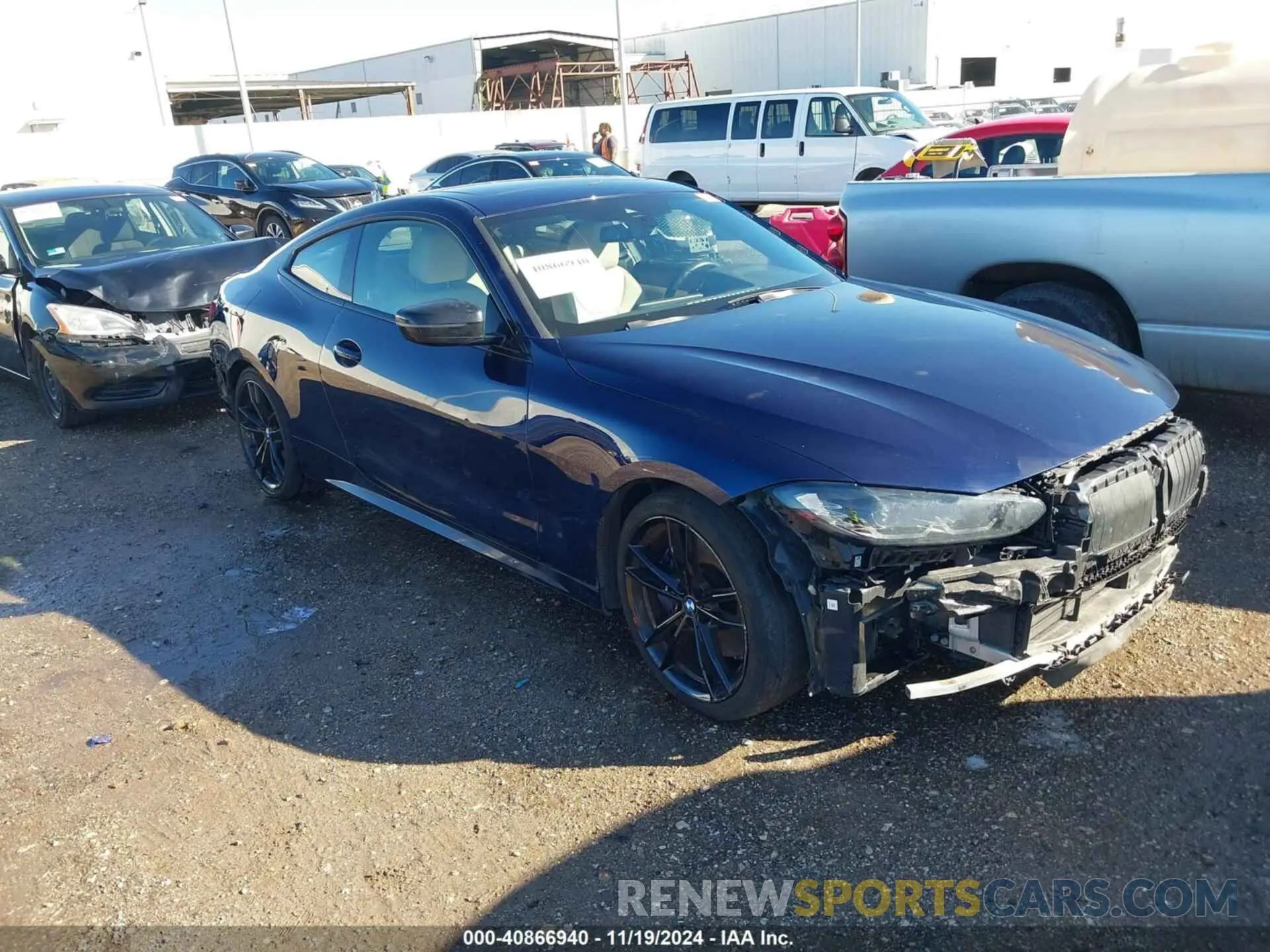 1 fotografías del automóvil dañado WBA53AP08NCK99152 BMW 430I 2022