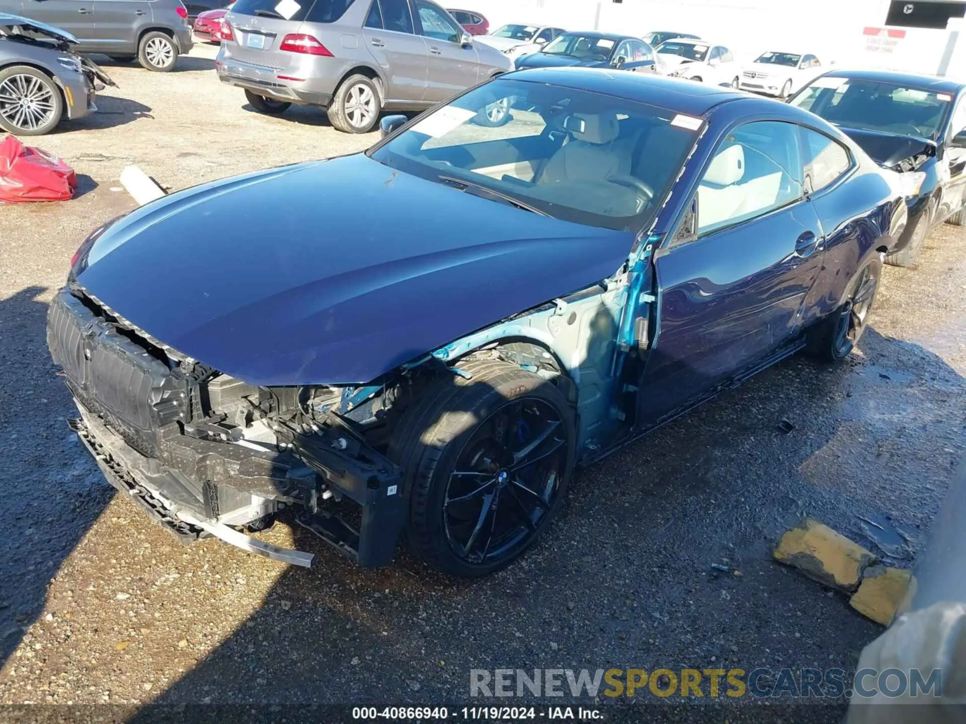 2 fotografías del automóvil dañado WBA53AP08NCK99152 BMW 430I 2022