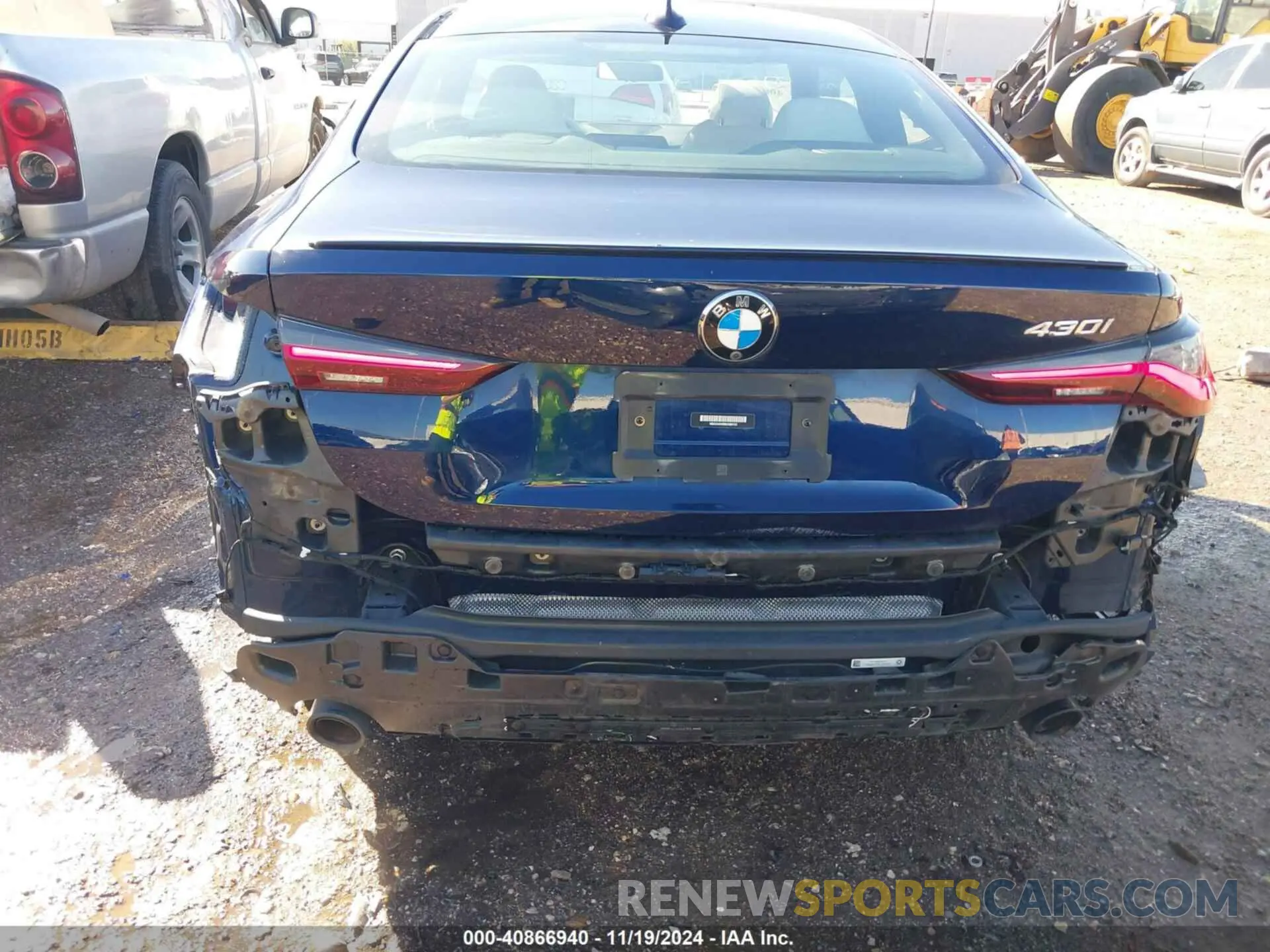 20 fotografías del automóvil dañado WBA53AP08NCK99152 BMW 430I 2022