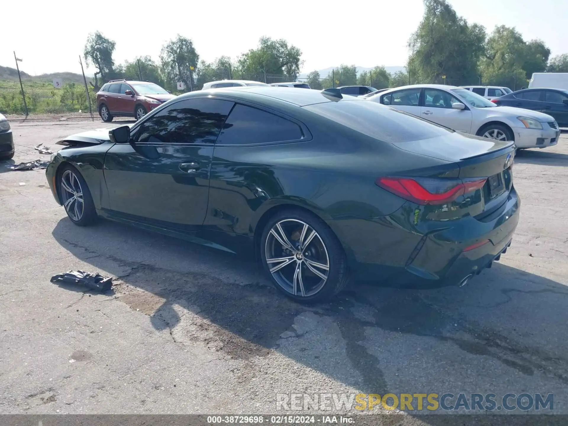 3 fotografías del automóvil dañado WBA53AP0XNCH86355 BMW 430I 2022