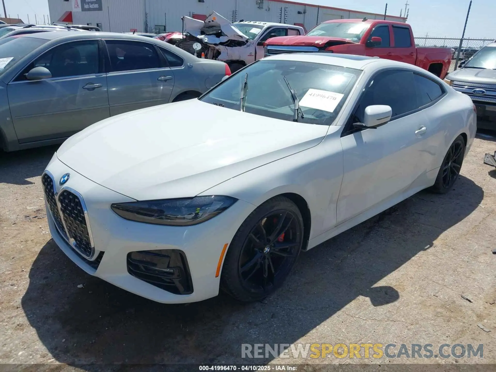 2 fotografías del automóvil dañado WBA53AP0XNCJ97691 BMW 430I 2022