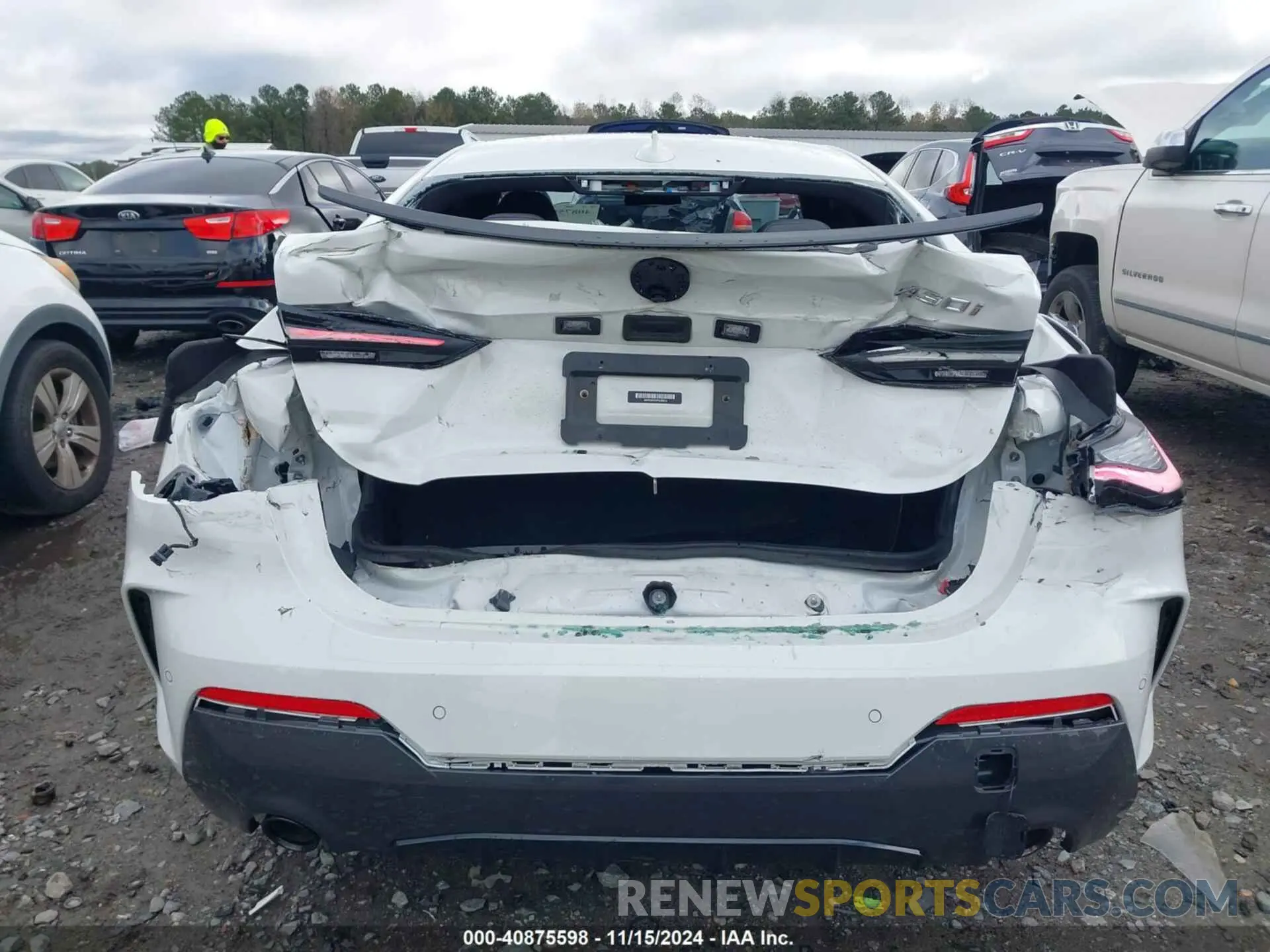 17 fotografías del automóvil dañado WBA53AP04PCL93614 BMW 430I 2023