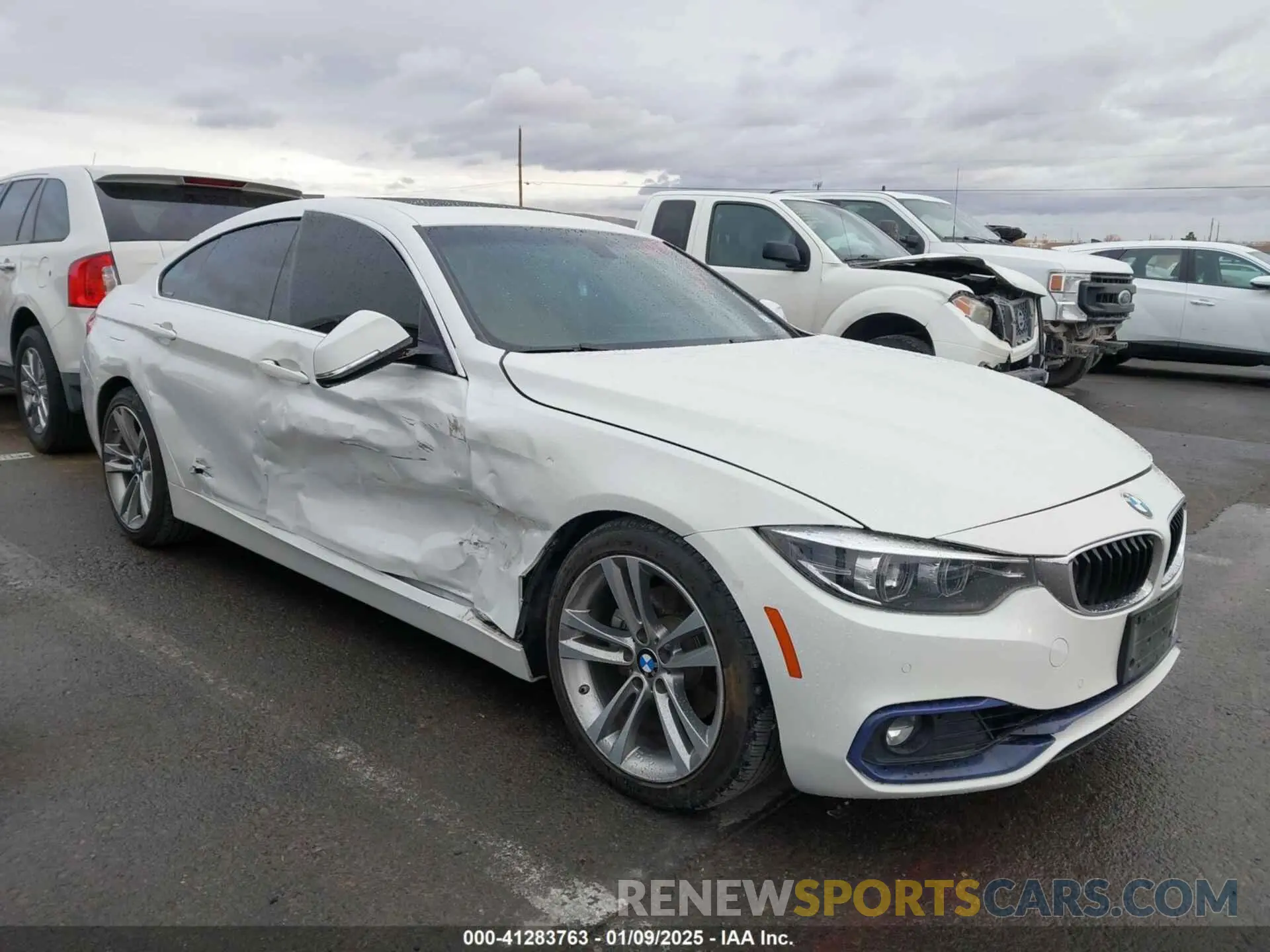 1 fotografías del automóvil dañado WBA4J1C52KBM15465 BMW 430I GRAN COUPE 2019
