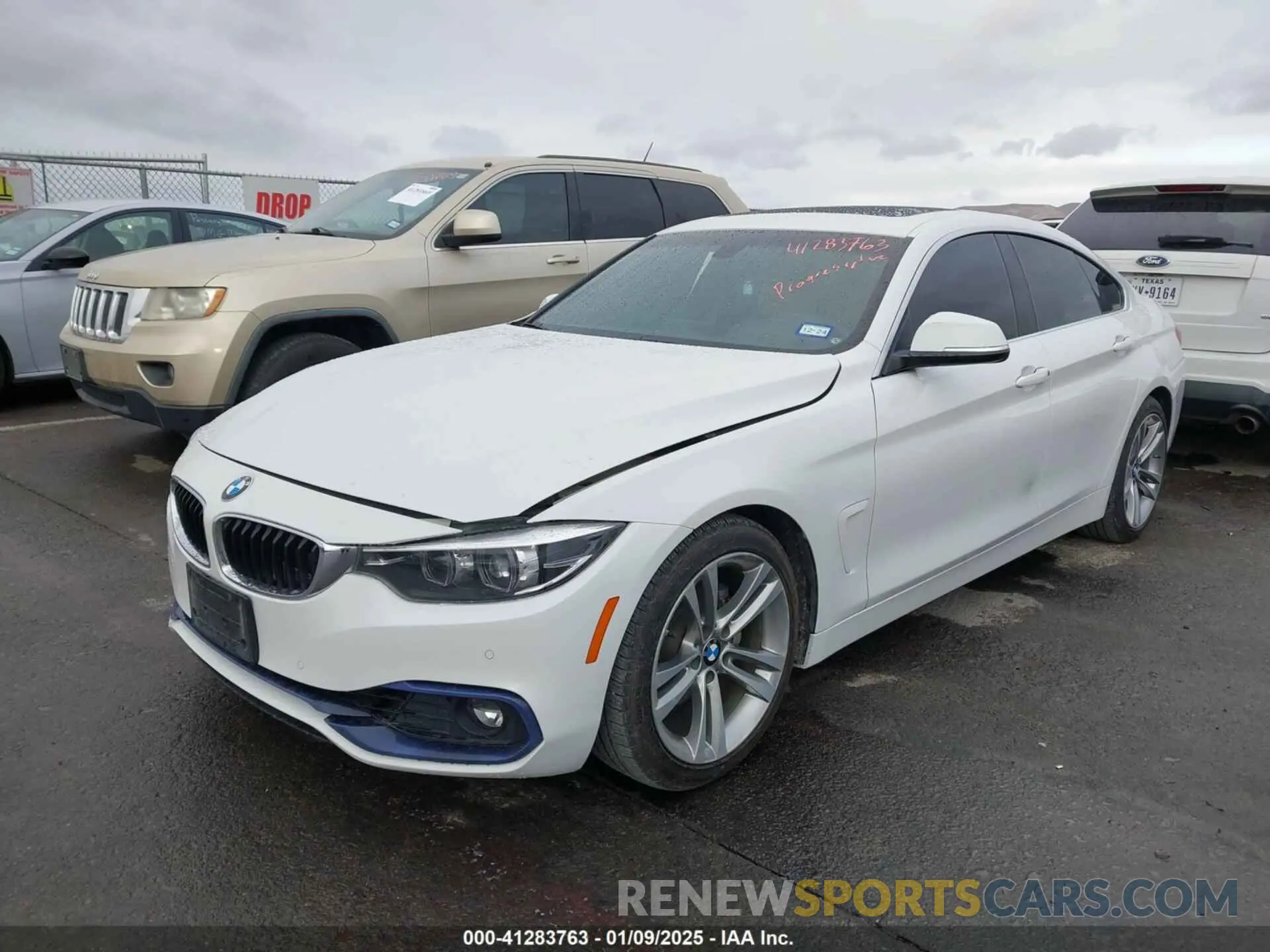 2 fotografías del automóvil dañado WBA4J1C52KBM15465 BMW 430I GRAN COUPE 2019