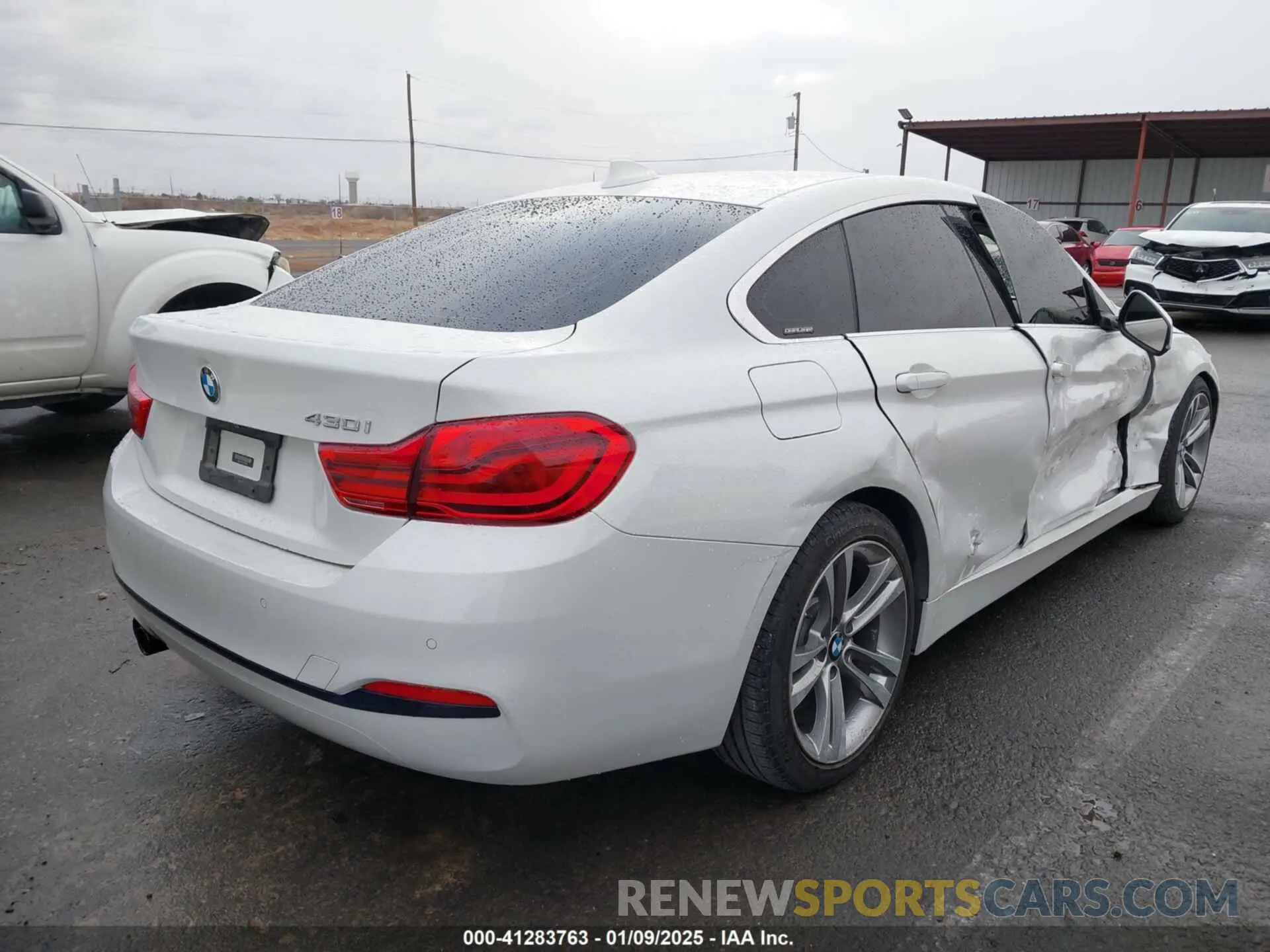 4 fotografías del automóvil dañado WBA4J1C52KBM15465 BMW 430I GRAN COUPE 2019