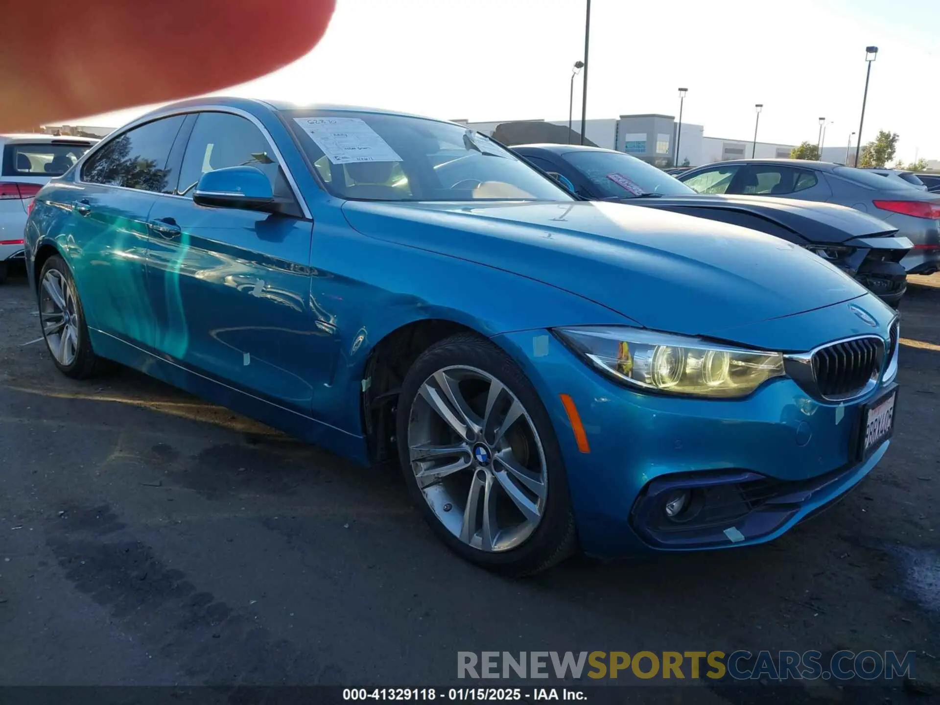 6 fotografías del automóvil dañado WBA4J1C54KBM15516 BMW 430I GRAN COUPE 2019