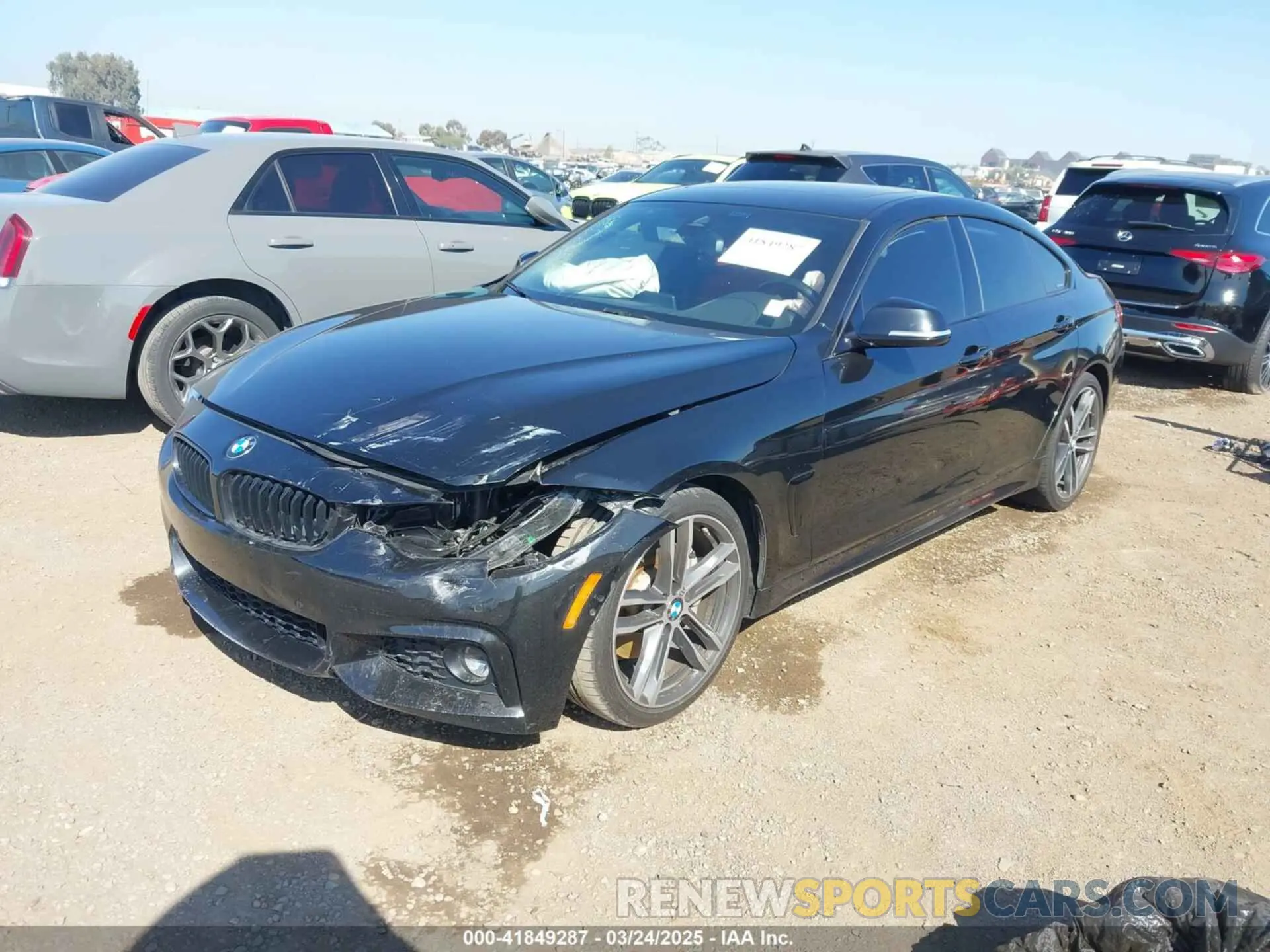 2 fotografías del automóvil dañado WBA4J1C56KBM13749 BMW 430I GRAN COUPE 2019
