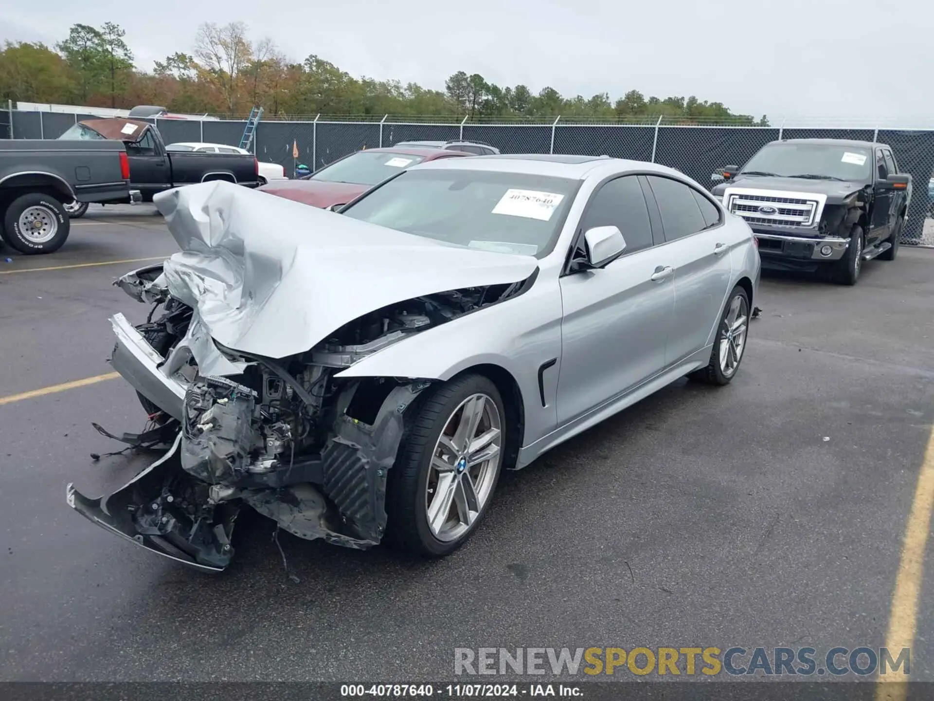 2 fotografías del automóvil dañado WBA4J1C58KBM16782 BMW 430I GRAN COUPE 2019