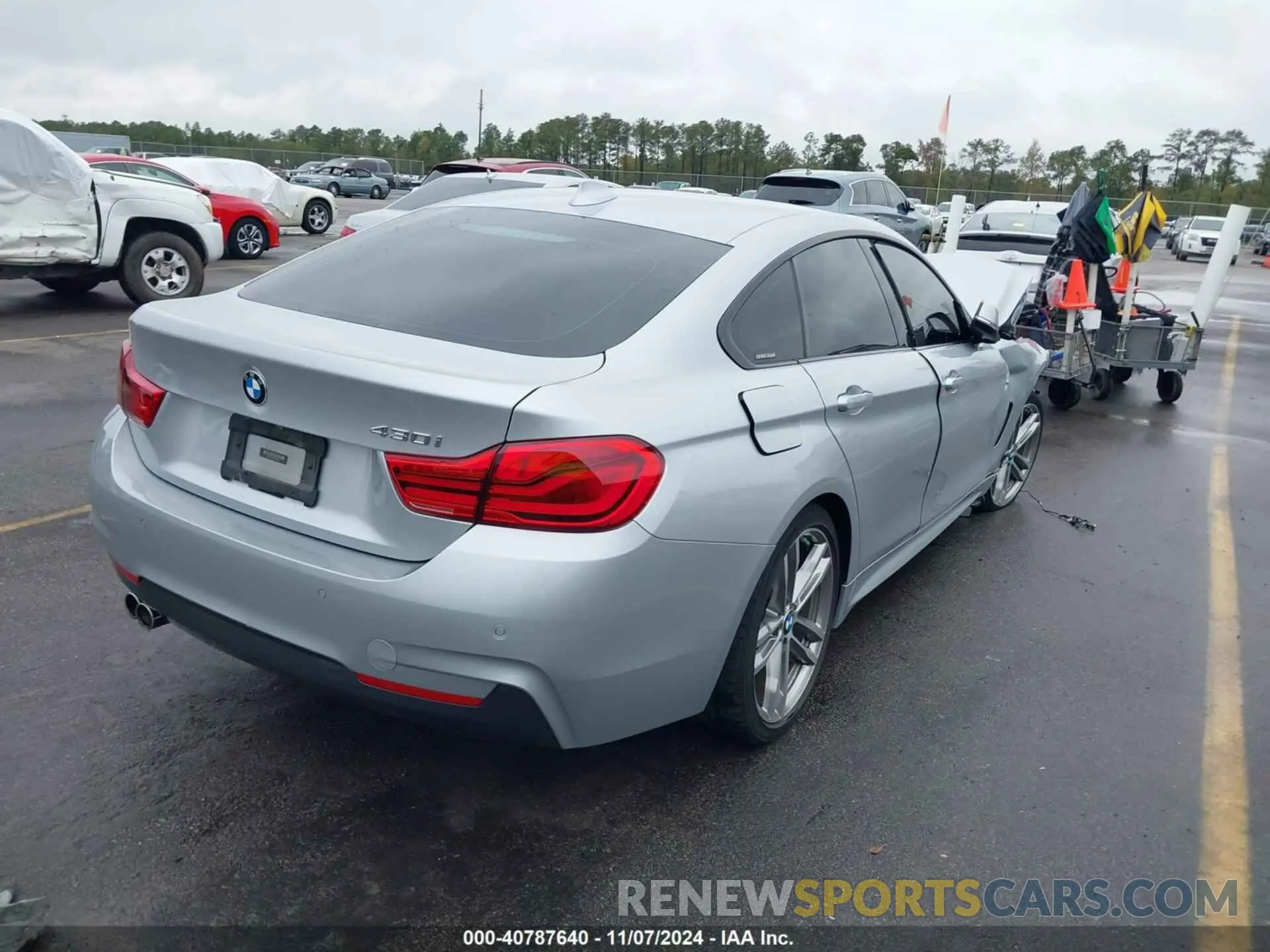 4 fotografías del automóvil dañado WBA4J1C58KBM16782 BMW 430I GRAN COUPE 2019