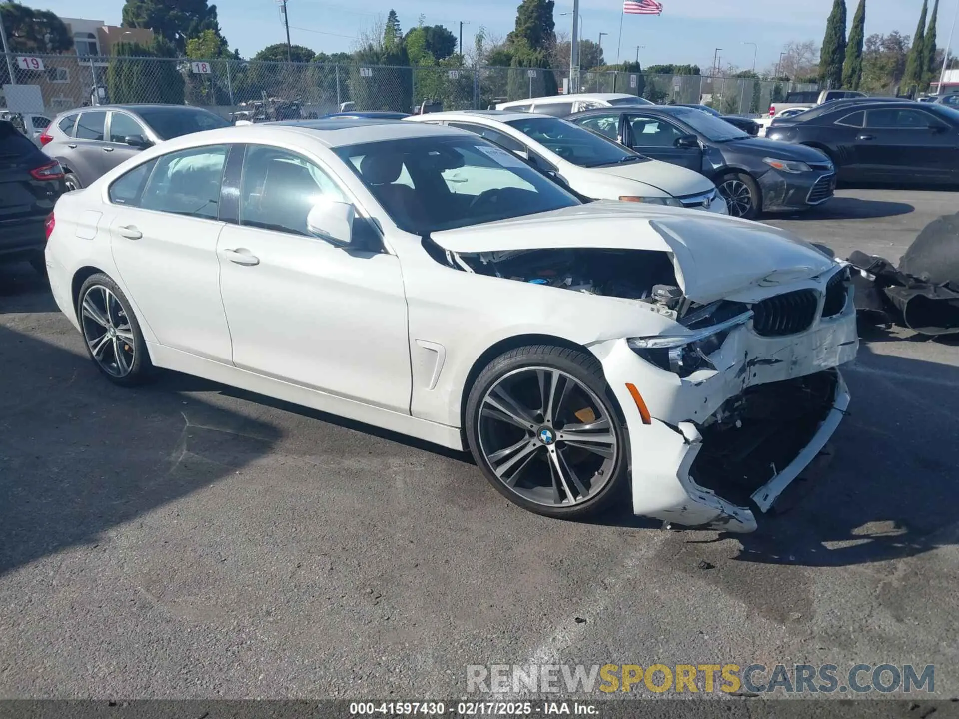 1 fotografías del automóvil dañado WBA4J1C5XKBM17786 BMW 430I GRAN COUPE 2019