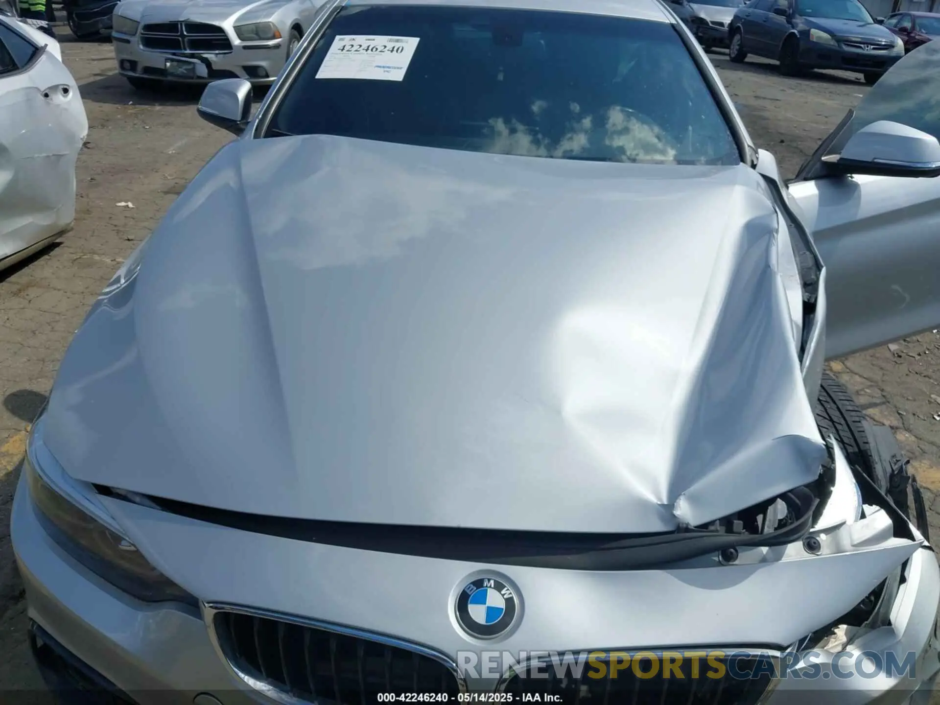 10 fotografías del automóvil dañado WBA4J3C55KBL07806 BMW 430I GRAN COUPE 2019