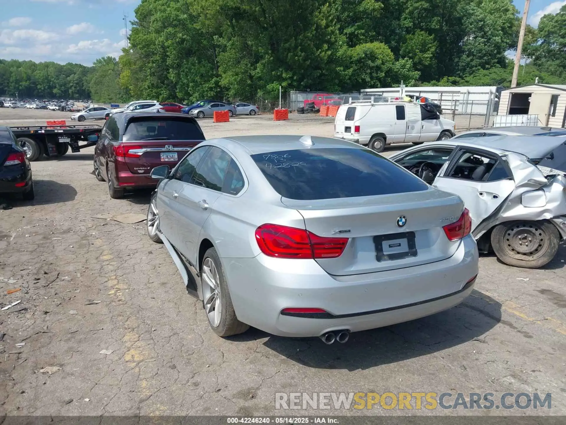 3 fotografías del automóvil dañado WBA4J3C55KBL07806 BMW 430I GRAN COUPE 2019