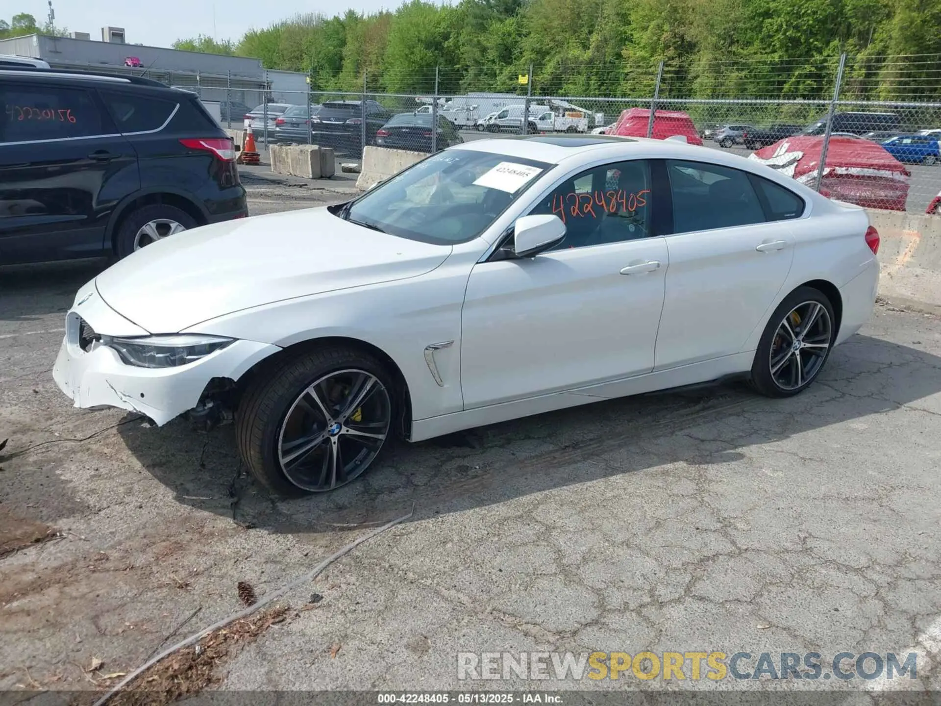 14 fotografías del automóvil dañado WBA4J3C55KBL08387 BMW 430I GRAN COUPE 2019