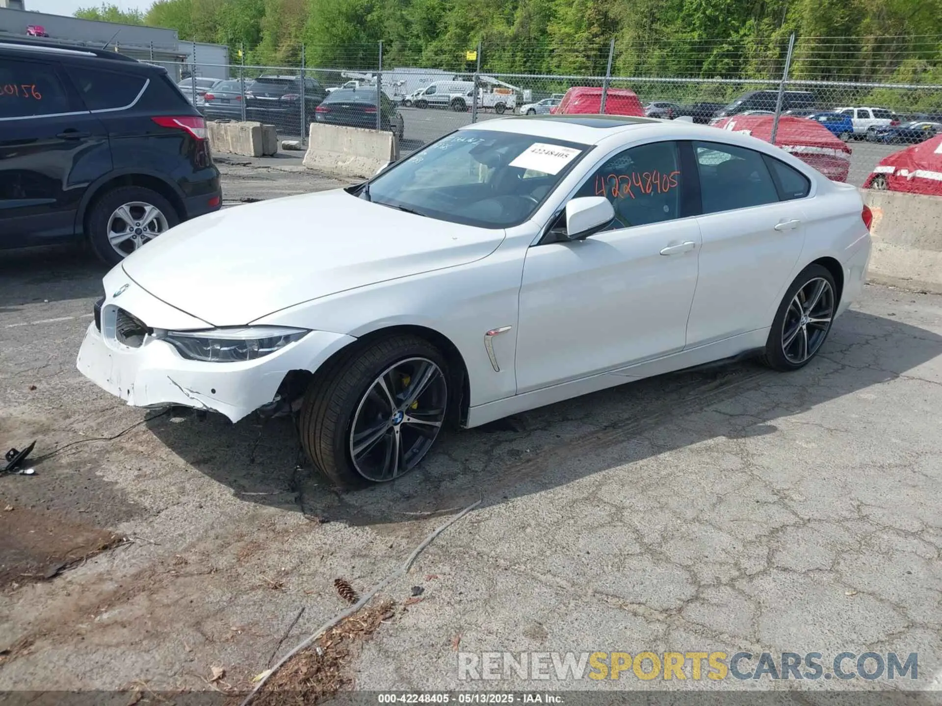 2 fotografías del automóvil dañado WBA4J3C55KBL08387 BMW 430I GRAN COUPE 2019