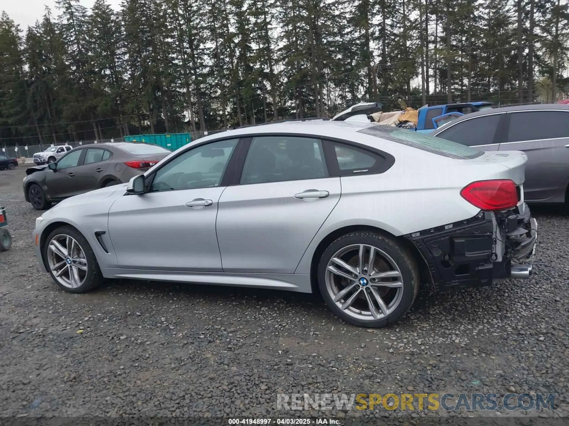 15 fotografías del automóvil dañado WBA4J3C56KBL06194 BMW 430I GRAN COUPE 2019