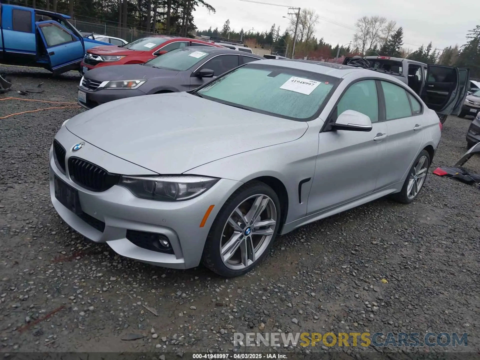 2 fotografías del automóvil dañado WBA4J3C56KBL06194 BMW 430I GRAN COUPE 2019