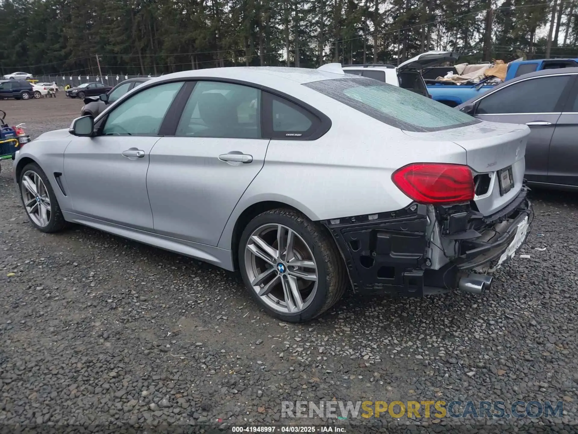 3 fotografías del automóvil dañado WBA4J3C56KBL06194 BMW 430I GRAN COUPE 2019