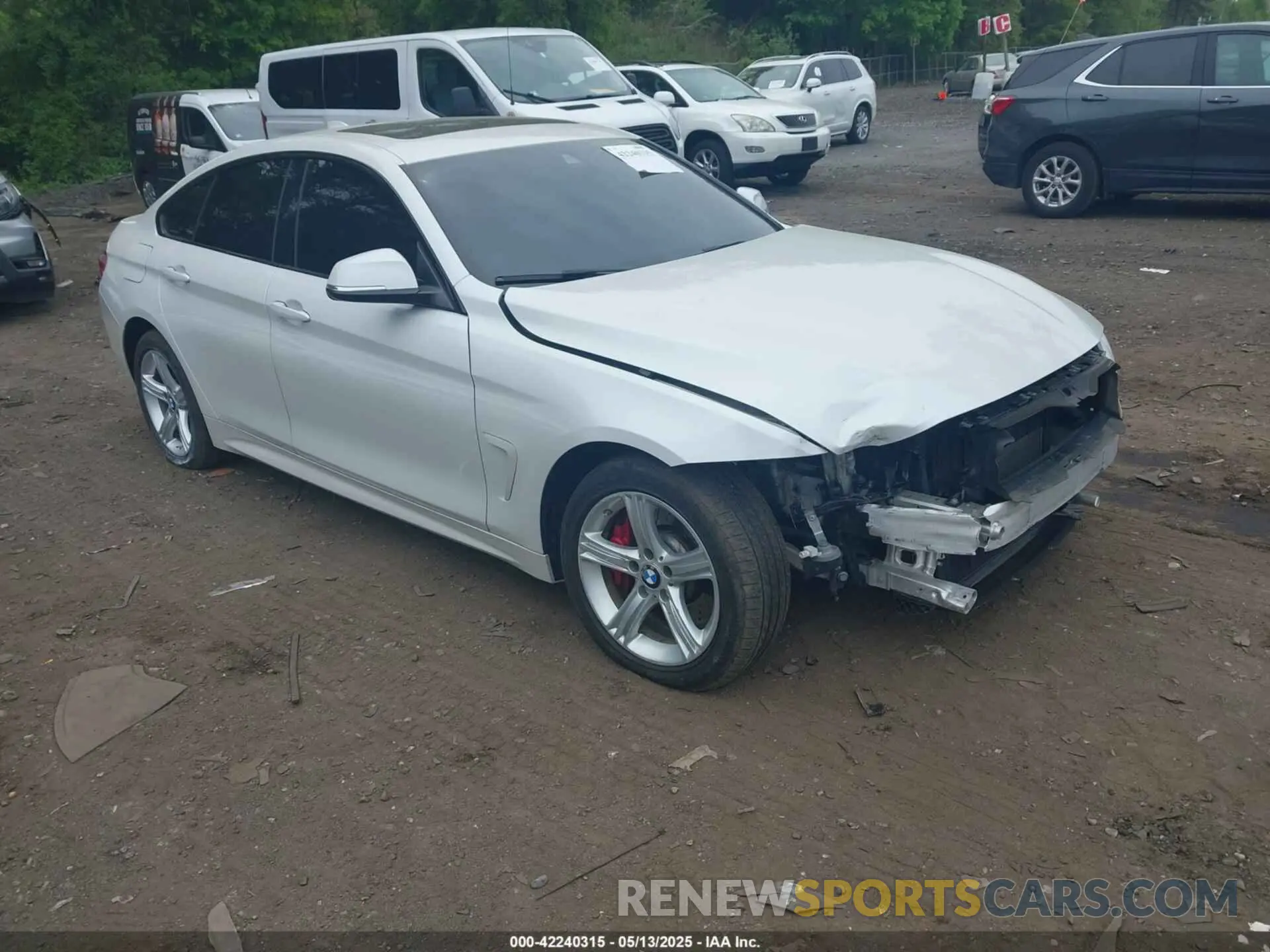 1 fotografías del automóvil dañado WBA4J3C56KBL06258 BMW 430I GRAN COUPE 2019
