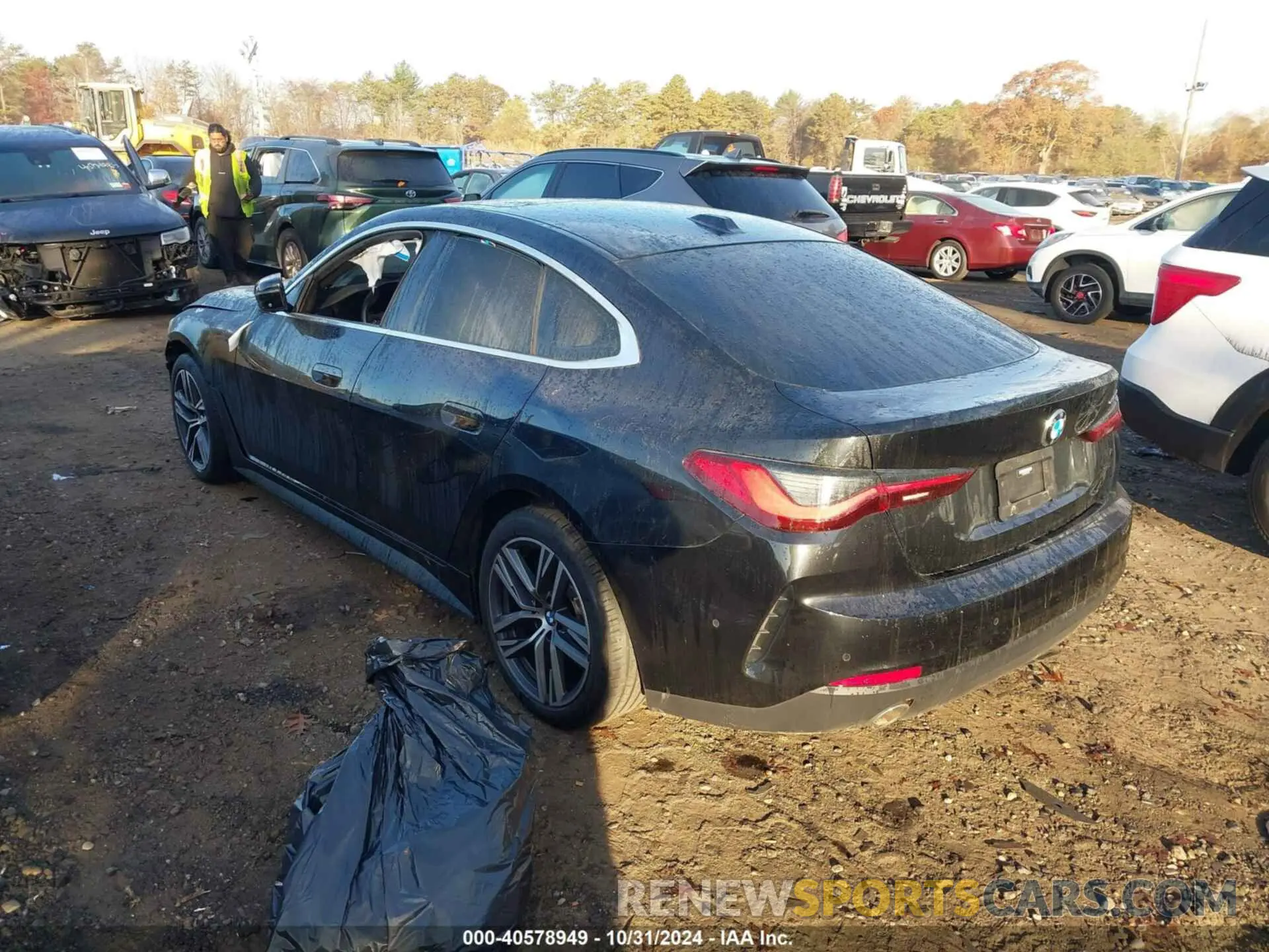 3 fotografías del automóvil dañado WBA63AV00NFM79053 BMW 430I GRAN COUPE 2022