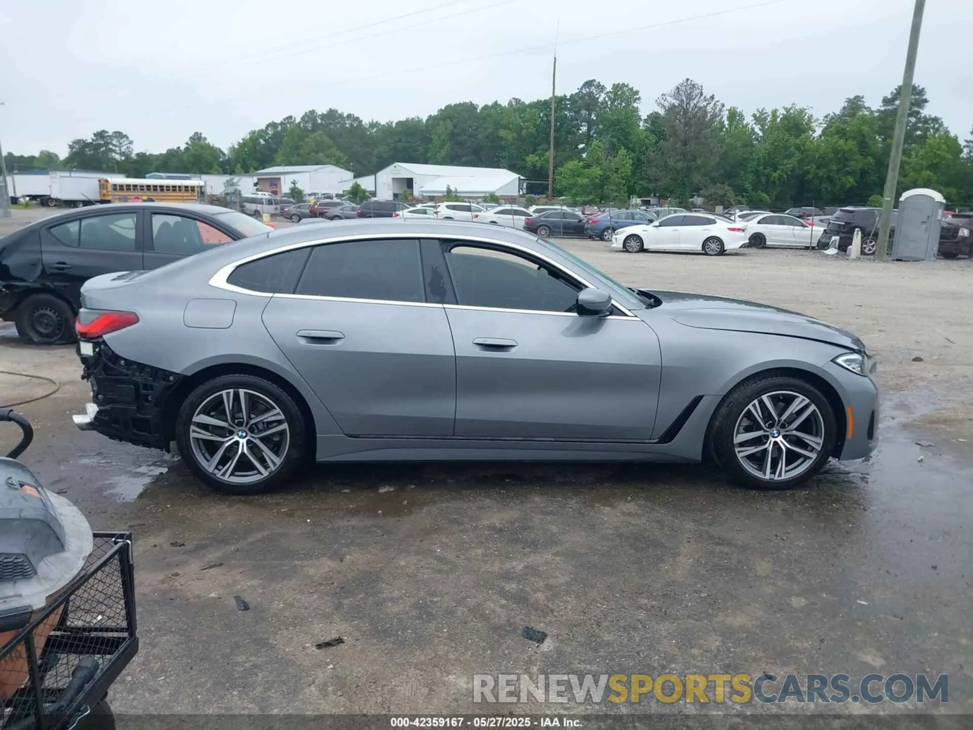14 fotografías del automóvil dañado WBA73AV00PFP42052 BMW 430I GRAN COUPE 2023