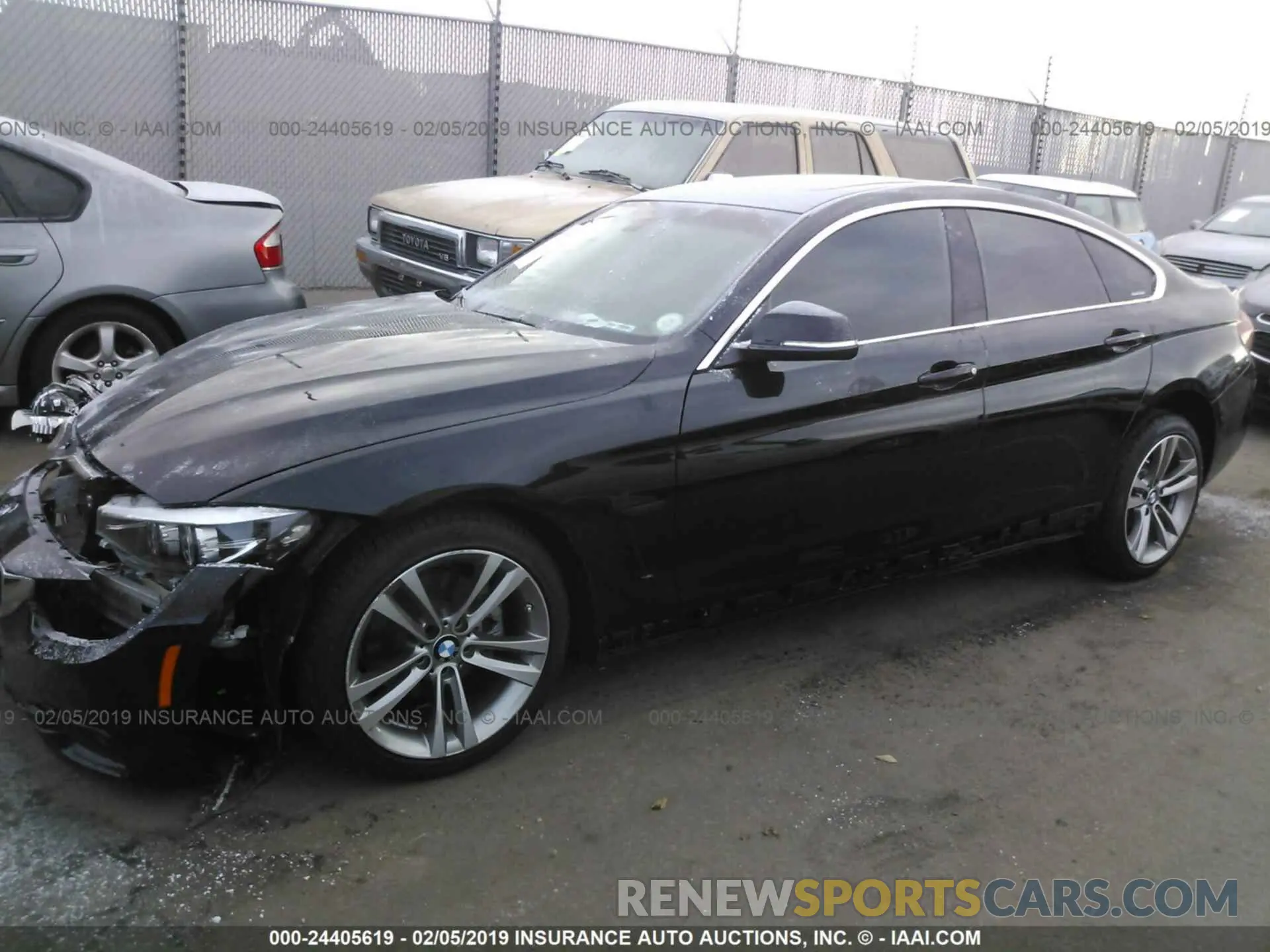 2 fotografías del automóvil dañado WBA4J3C5XKBL05372 BMW 430XI 2019