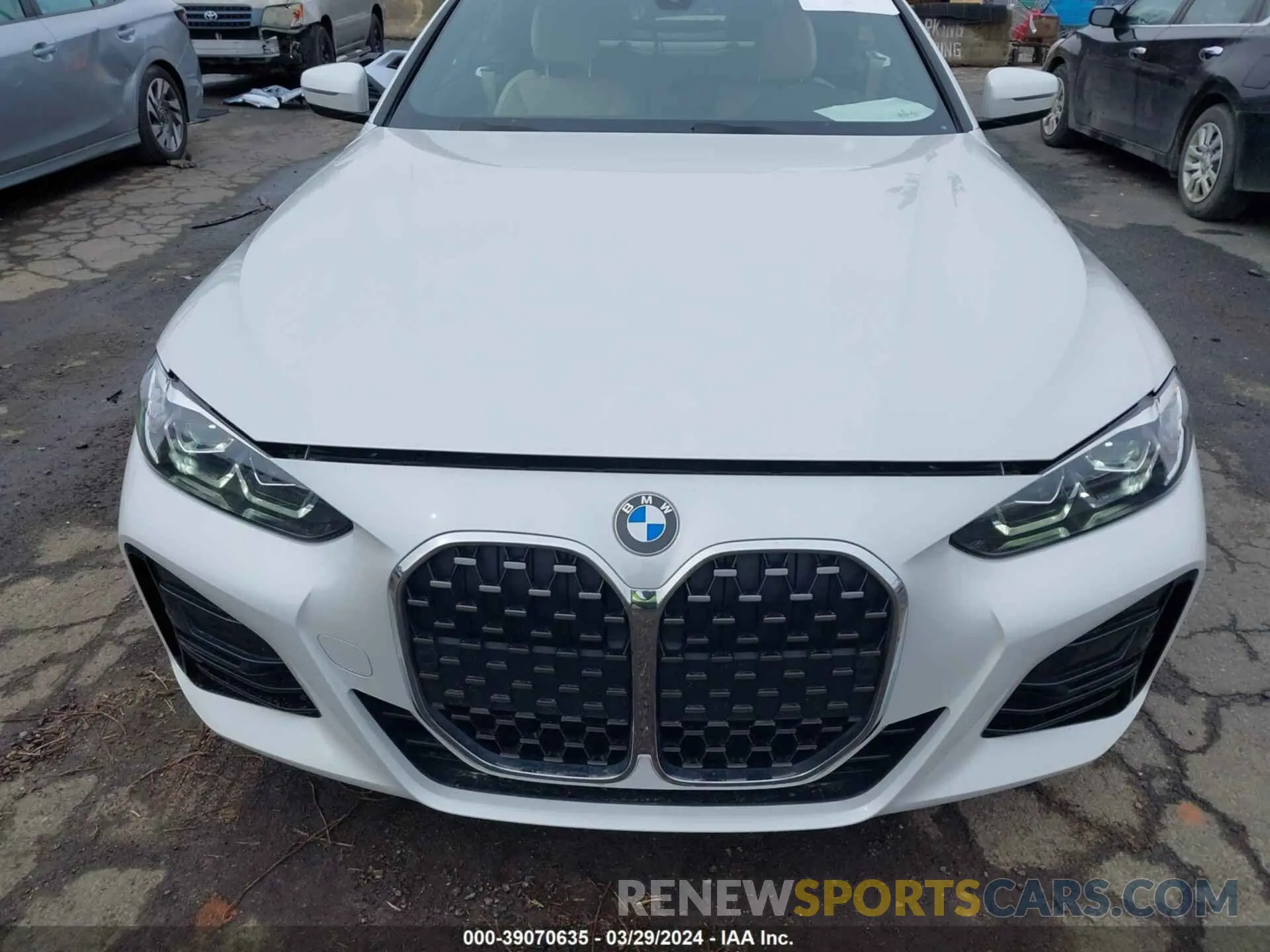 6 fotografías del automóvil dañado WBA43AT07NCH77341 BMW 430XI 2022