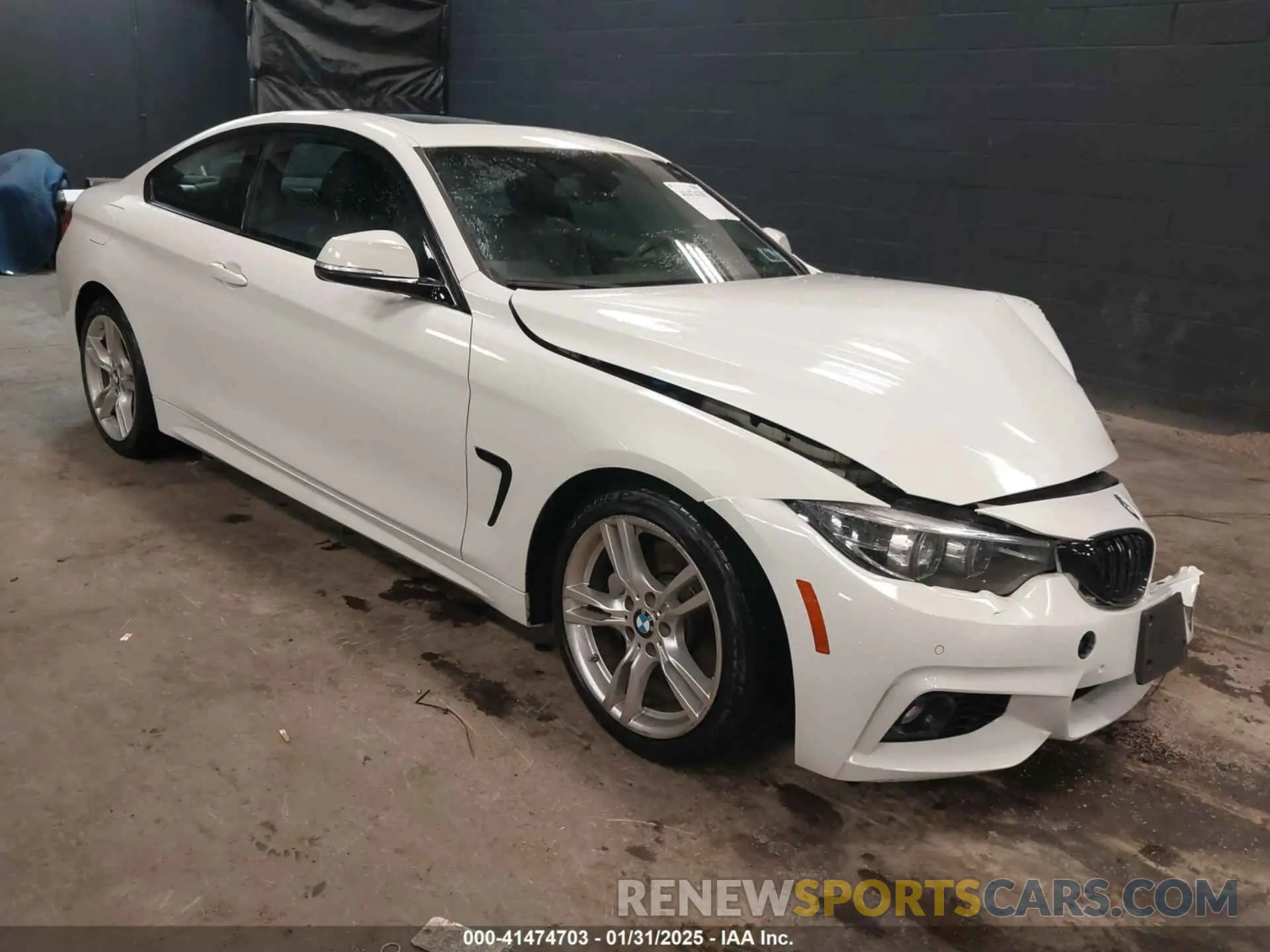 1 fotografías del automóvil dañado WBA4W9C59KAF98775 BMW 440I 2019