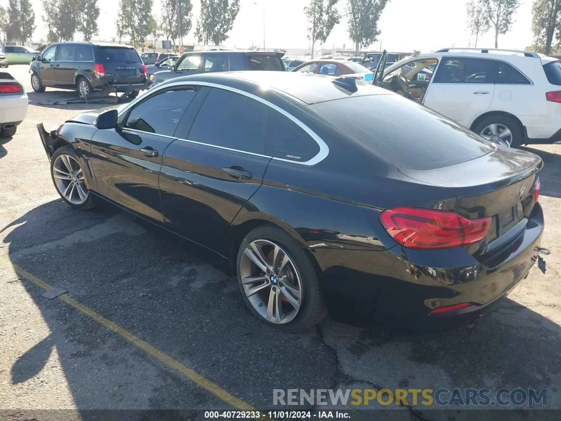 3 fotografías del automóvil dañado WBA4J5C52KBM65290 BMW 440I GRAN COUPE 2019