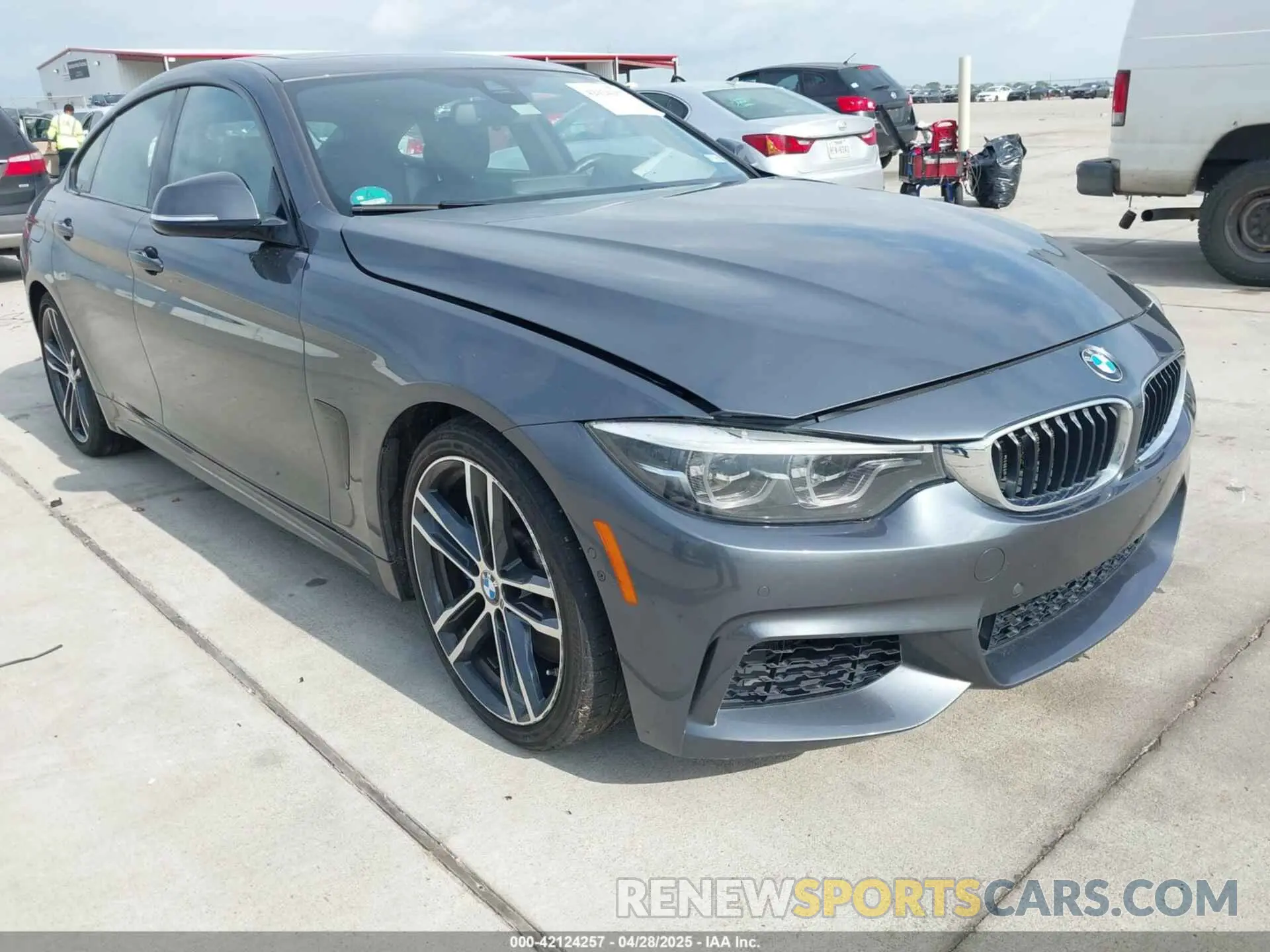 6 fotografías del automóvil dañado WBA4J5C54KBM65694 BMW 440I GRAN COUPE 2019