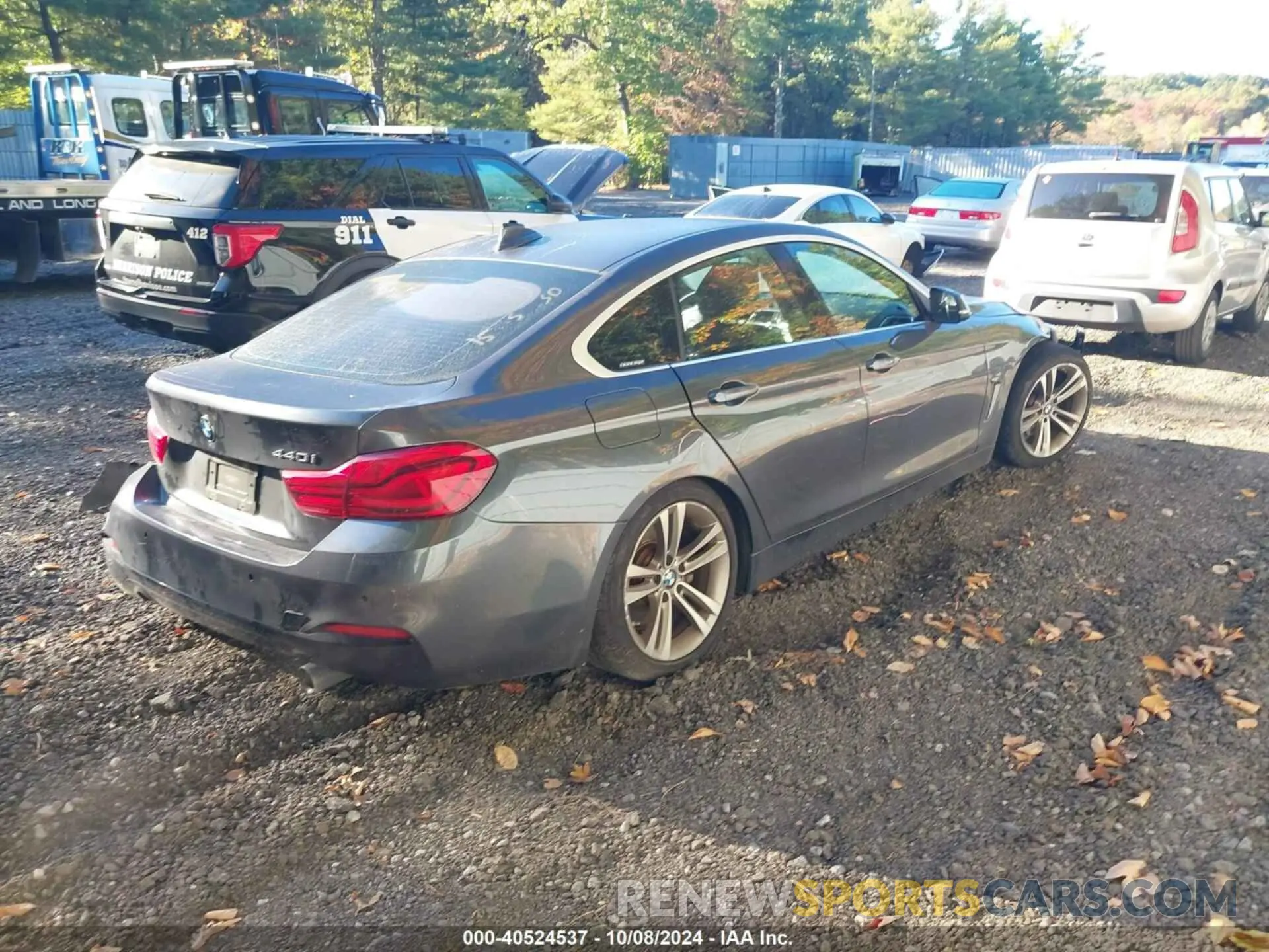 4 fotografías del automóvil dañado WBA4J5C54KBM66134 BMW 440I GRAN COUPE 2019