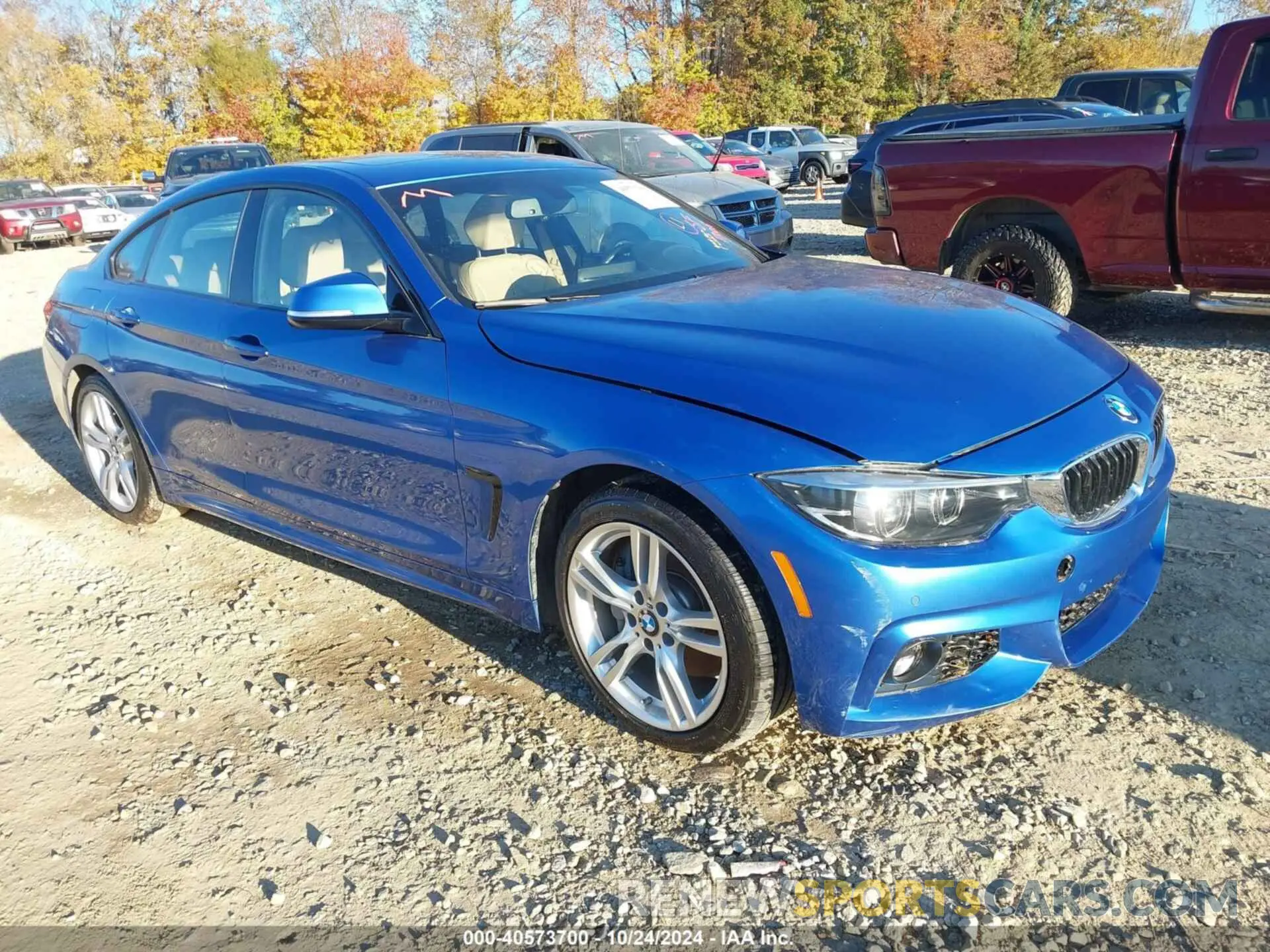 1 fotografías del automóvil dañado WBA4J7C54KBM76044 BMW 440I GRAN COUPE 2019