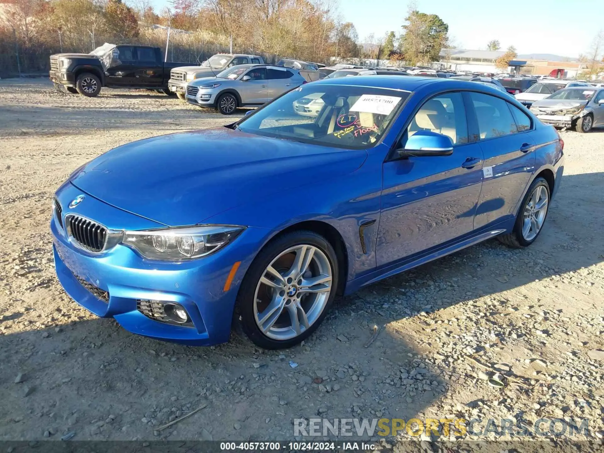 2 fotografías del automóvil dañado WBA4J7C54KBM76044 BMW 440I GRAN COUPE 2019