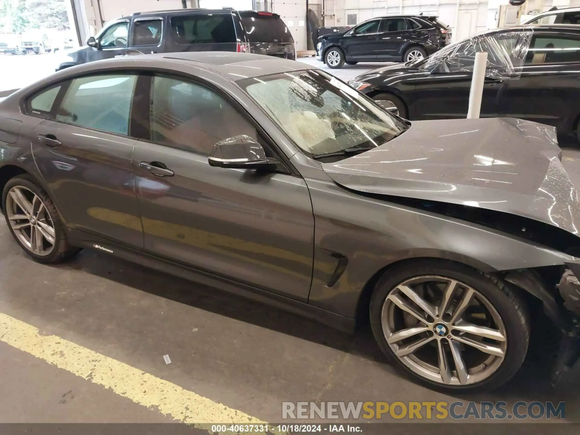 14 fotografías del automóvil dañado WBA4J7C56KBM74957 BMW 440I GRAN COUPE 2019