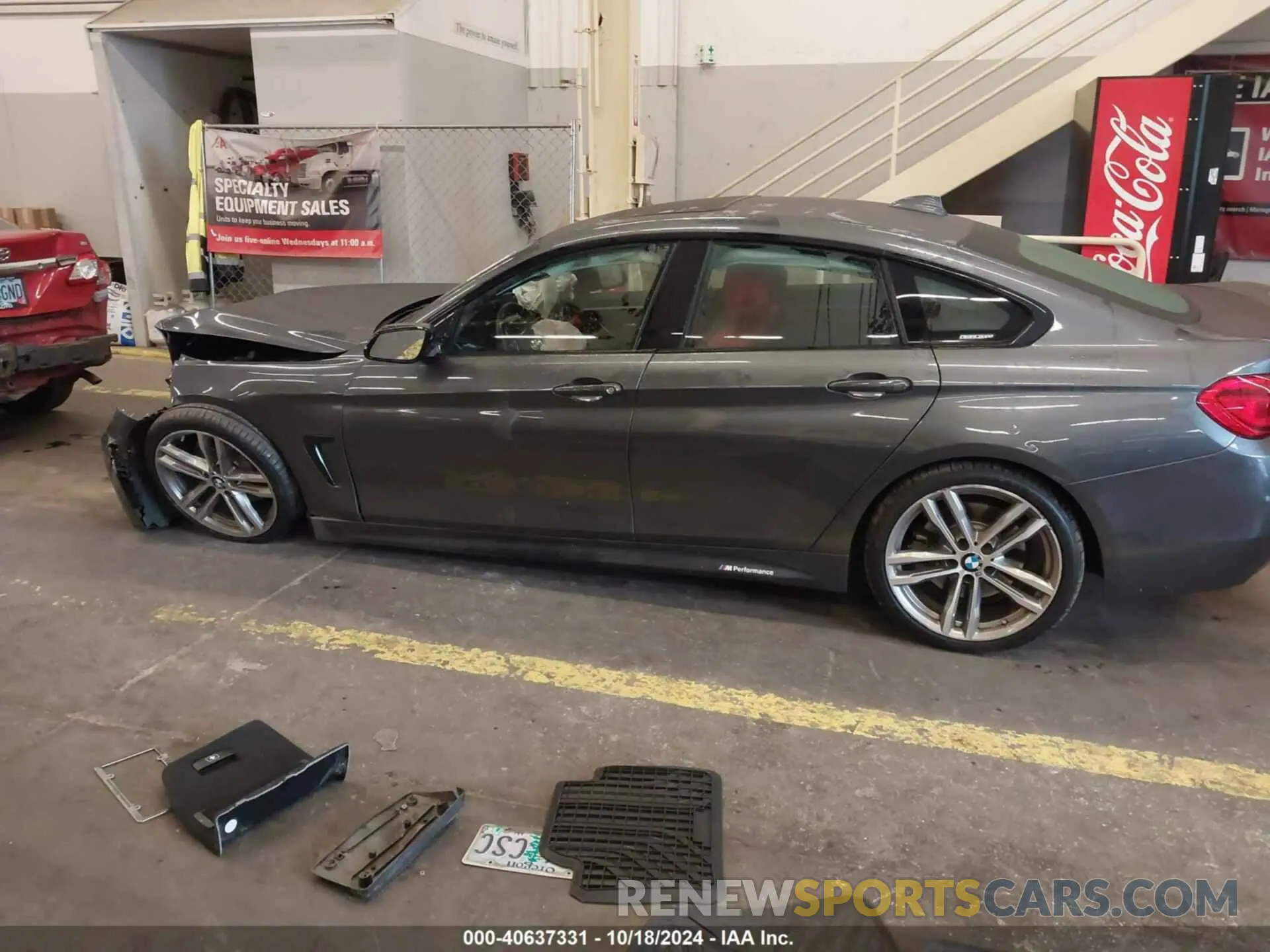 15 fotografías del automóvil dañado WBA4J7C56KBM74957 BMW 440I GRAN COUPE 2019