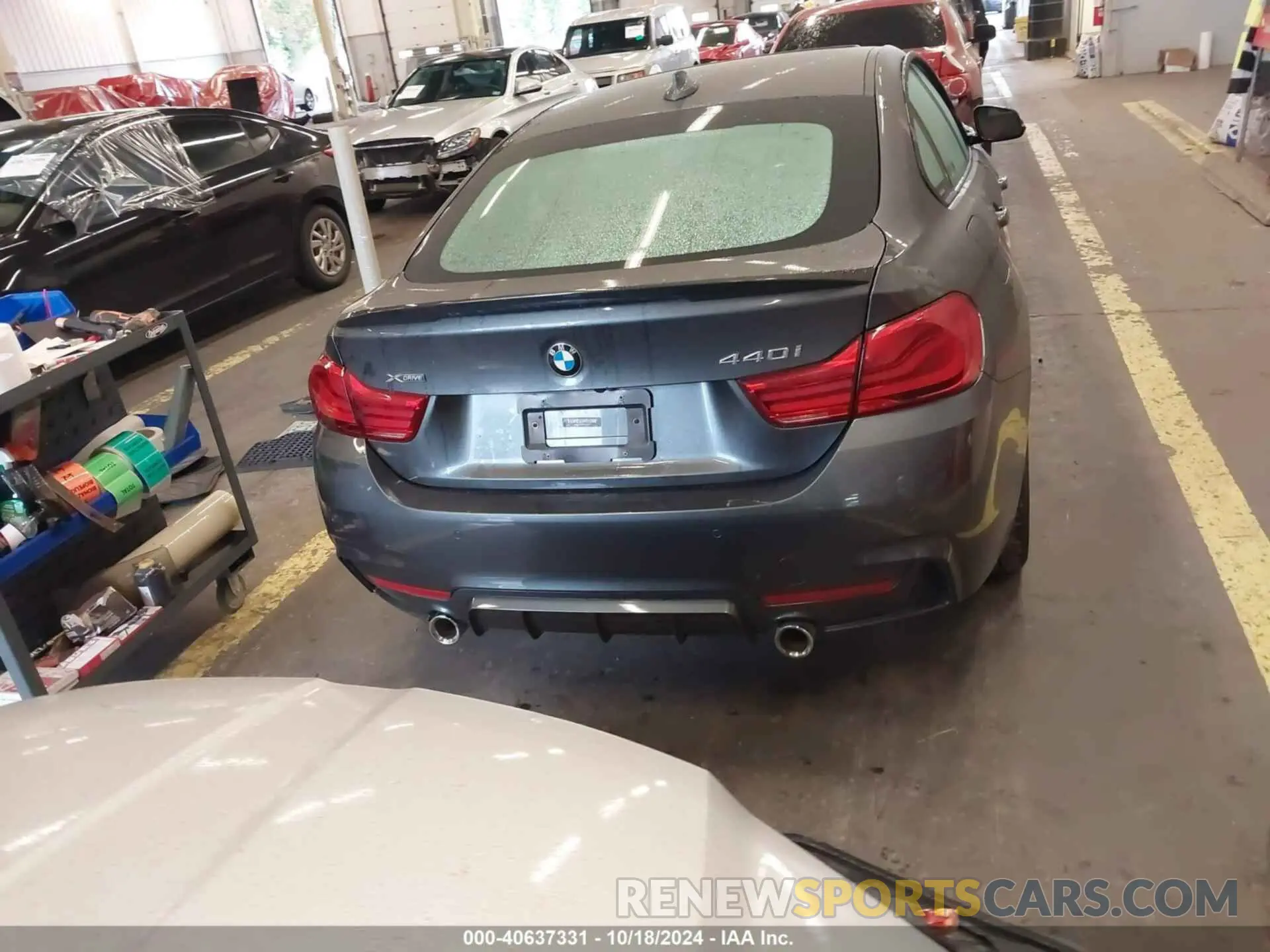 17 fotografías del automóvil dañado WBA4J7C56KBM74957 BMW 440I GRAN COUPE 2019