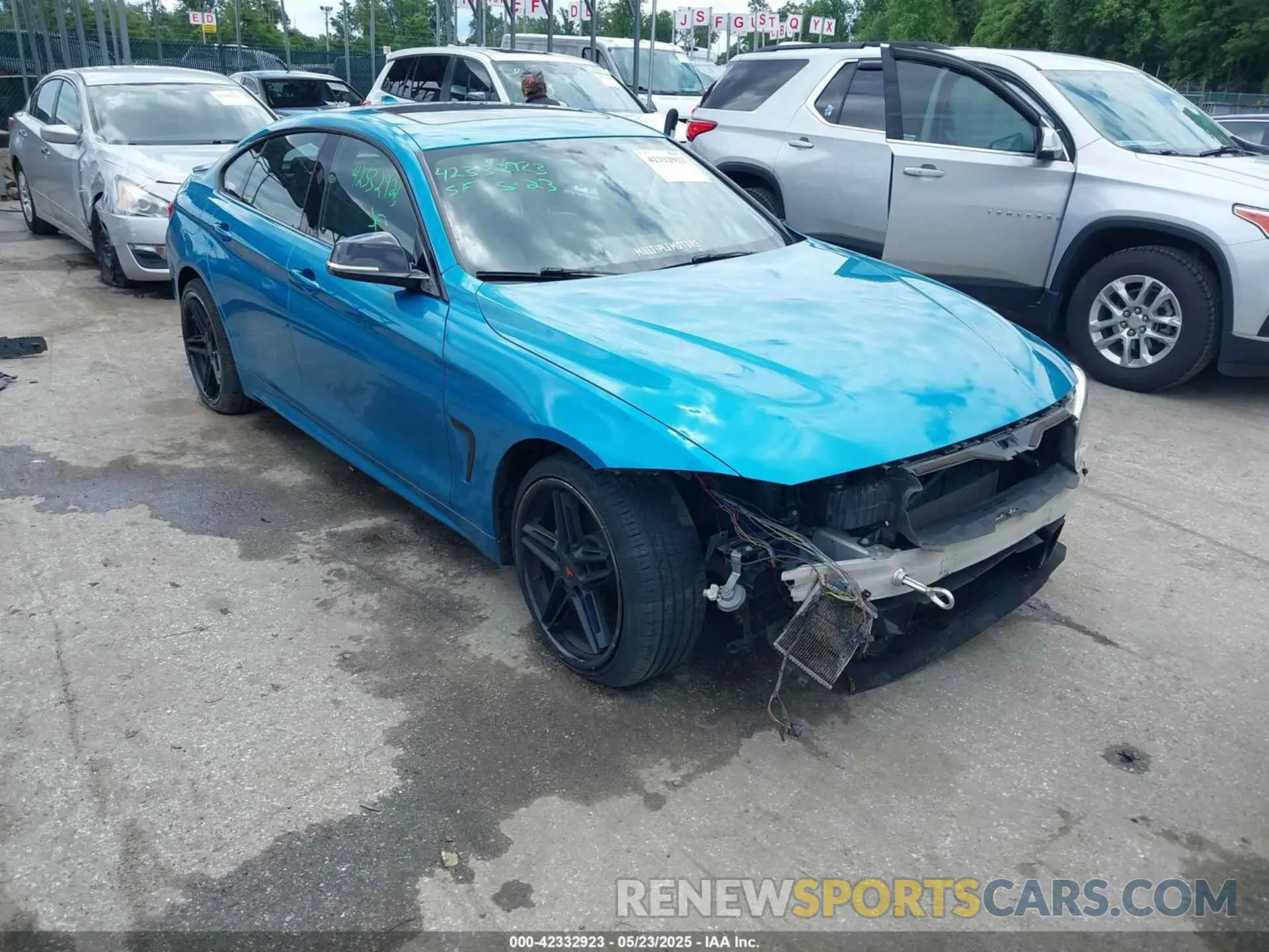 1 fotografías del automóvil dañado WBA4J7C58KBM76628 BMW 440I GRAN COUPE 2019
