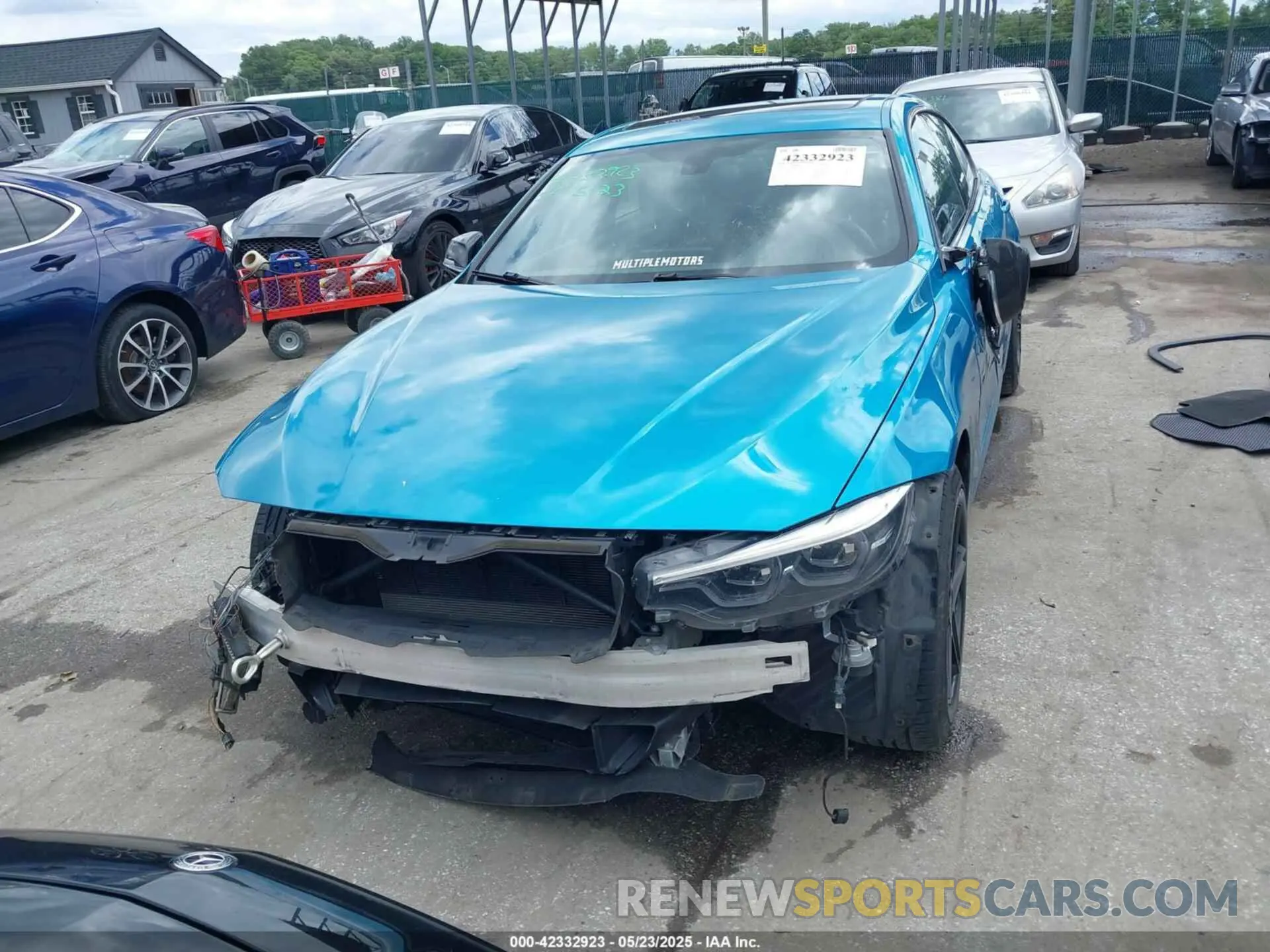 13 fotografías del automóvil dañado WBA4J7C58KBM76628 BMW 440I GRAN COUPE 2019