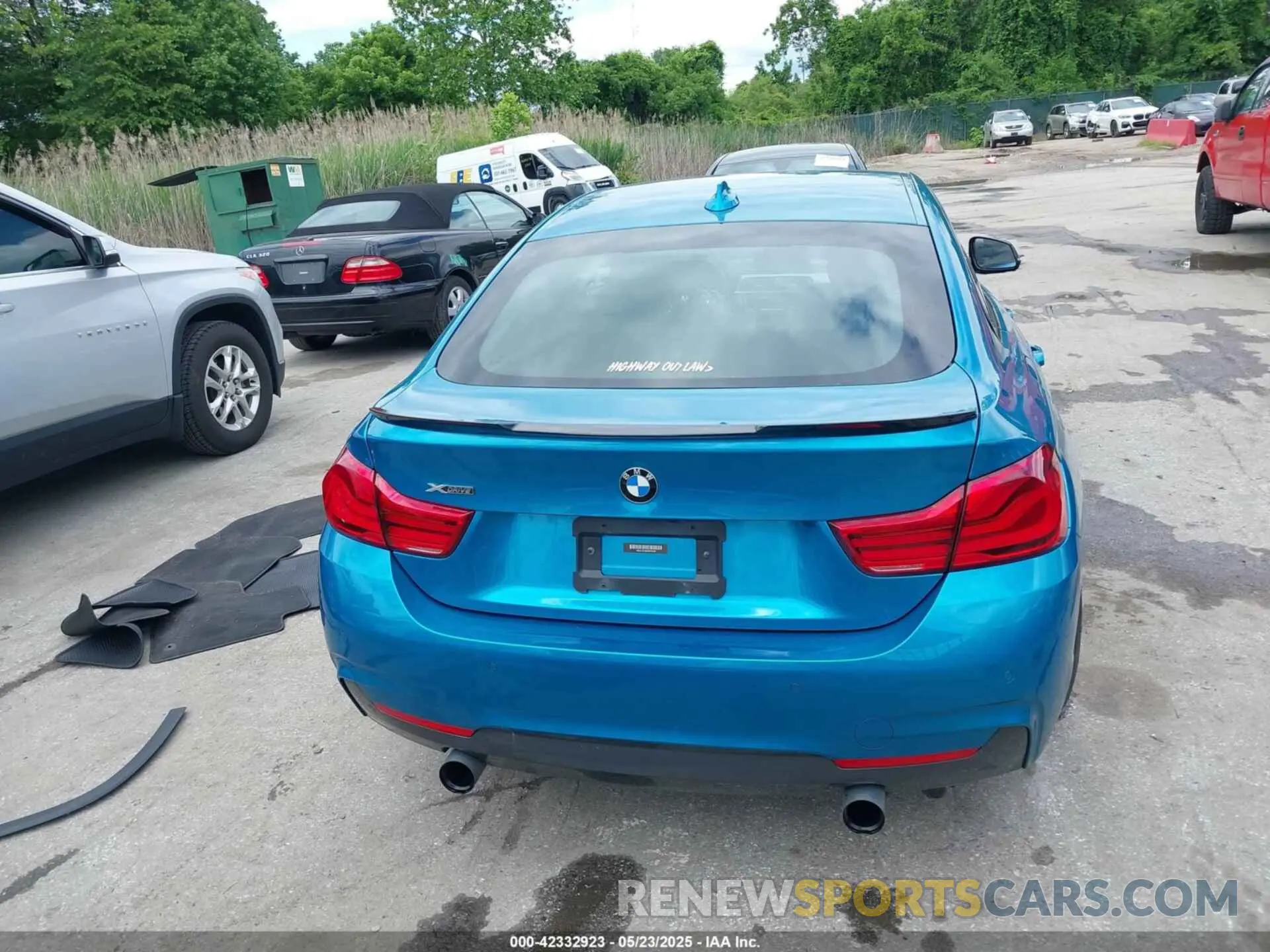 17 fotografías del automóvil dañado WBA4J7C58KBM76628 BMW 440I GRAN COUPE 2019