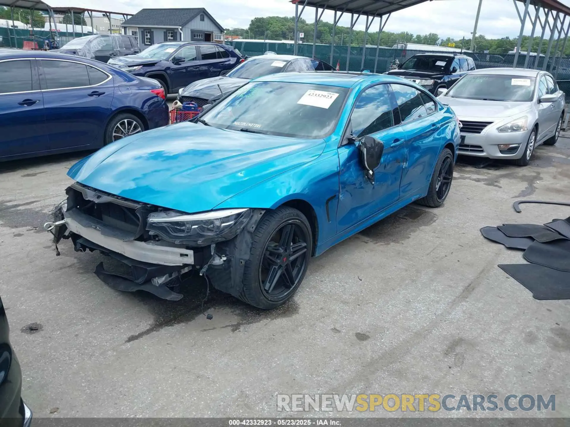2 fotografías del automóvil dañado WBA4J7C58KBM76628 BMW 440I GRAN COUPE 2019