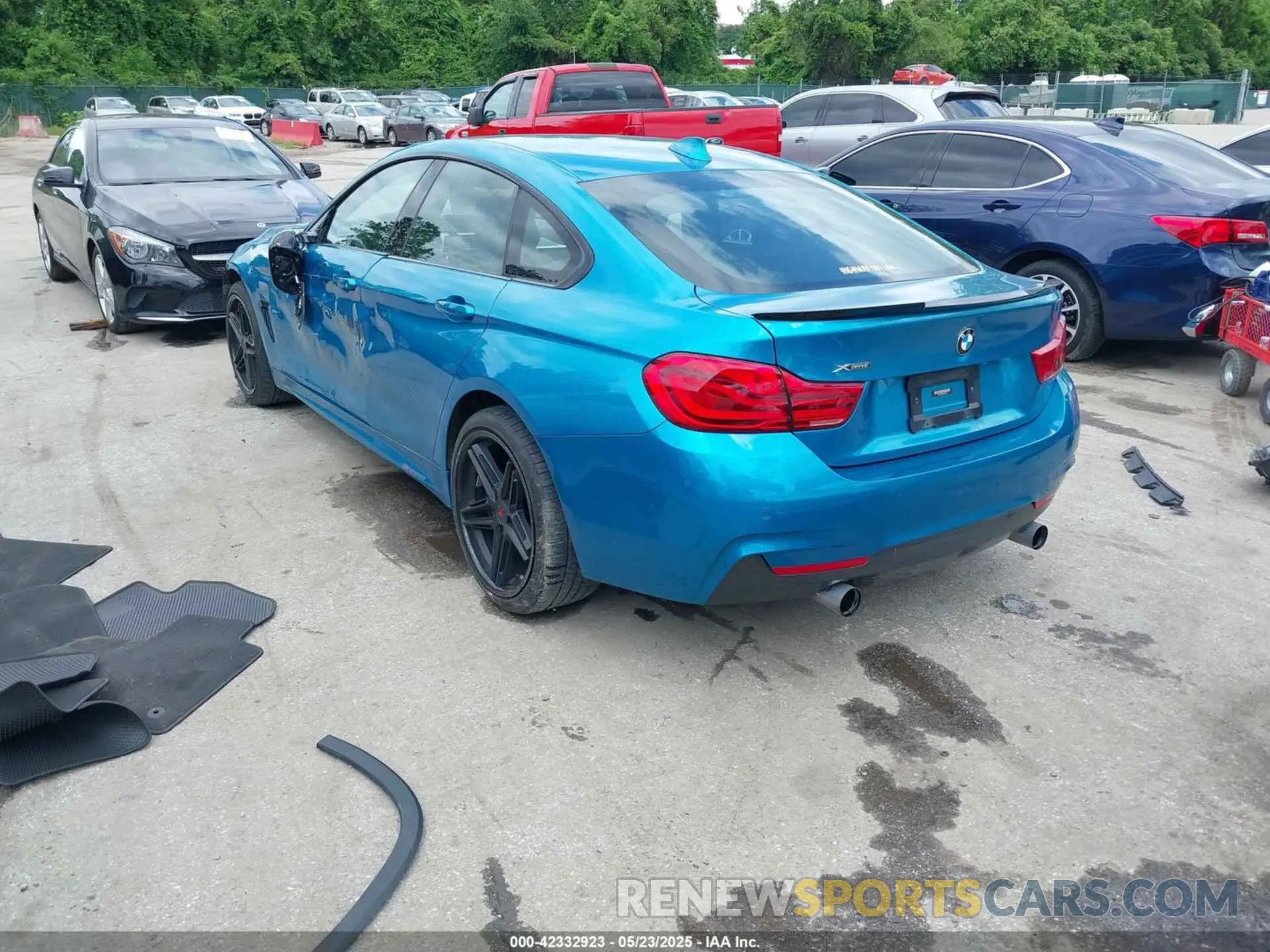 3 fotografías del automóvil dañado WBA4J7C58KBM76628 BMW 440I GRAN COUPE 2019