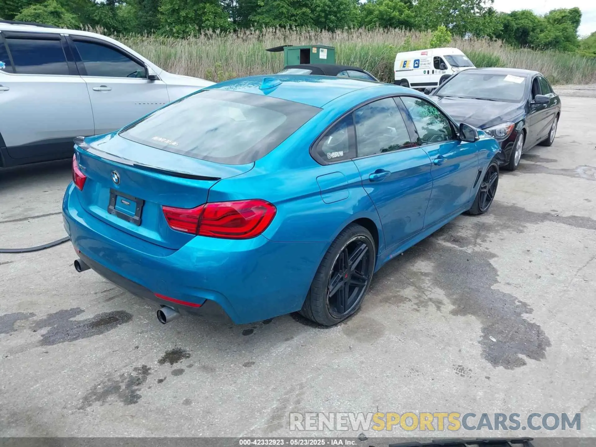 4 fotografías del automóvil dañado WBA4J7C58KBM76628 BMW 440I GRAN COUPE 2019