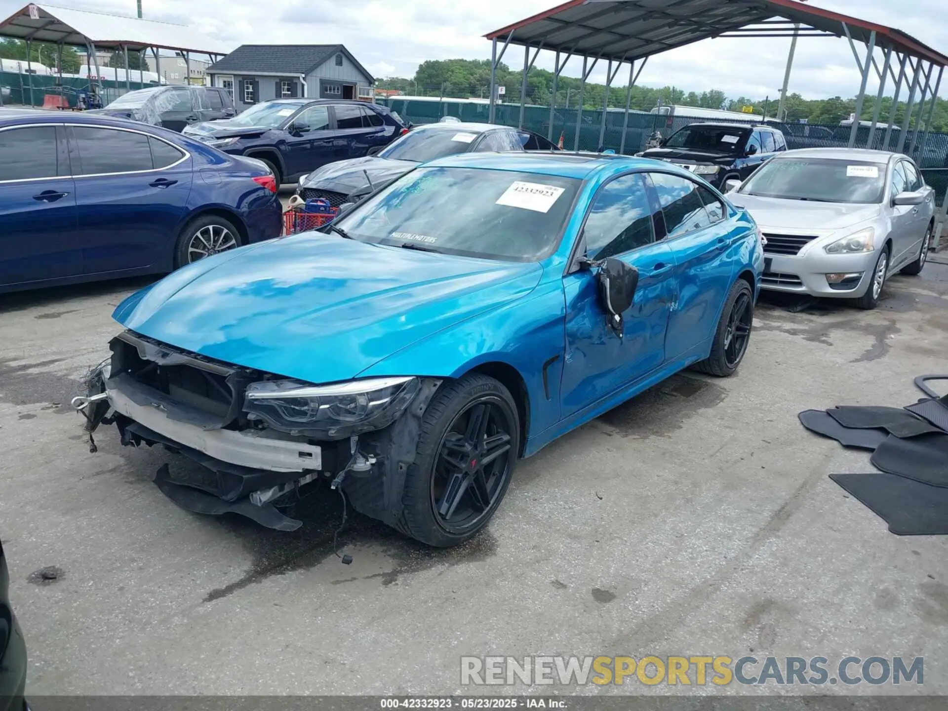 6 fotografías del automóvil dañado WBA4J7C58KBM76628 BMW 440I GRAN COUPE 2019