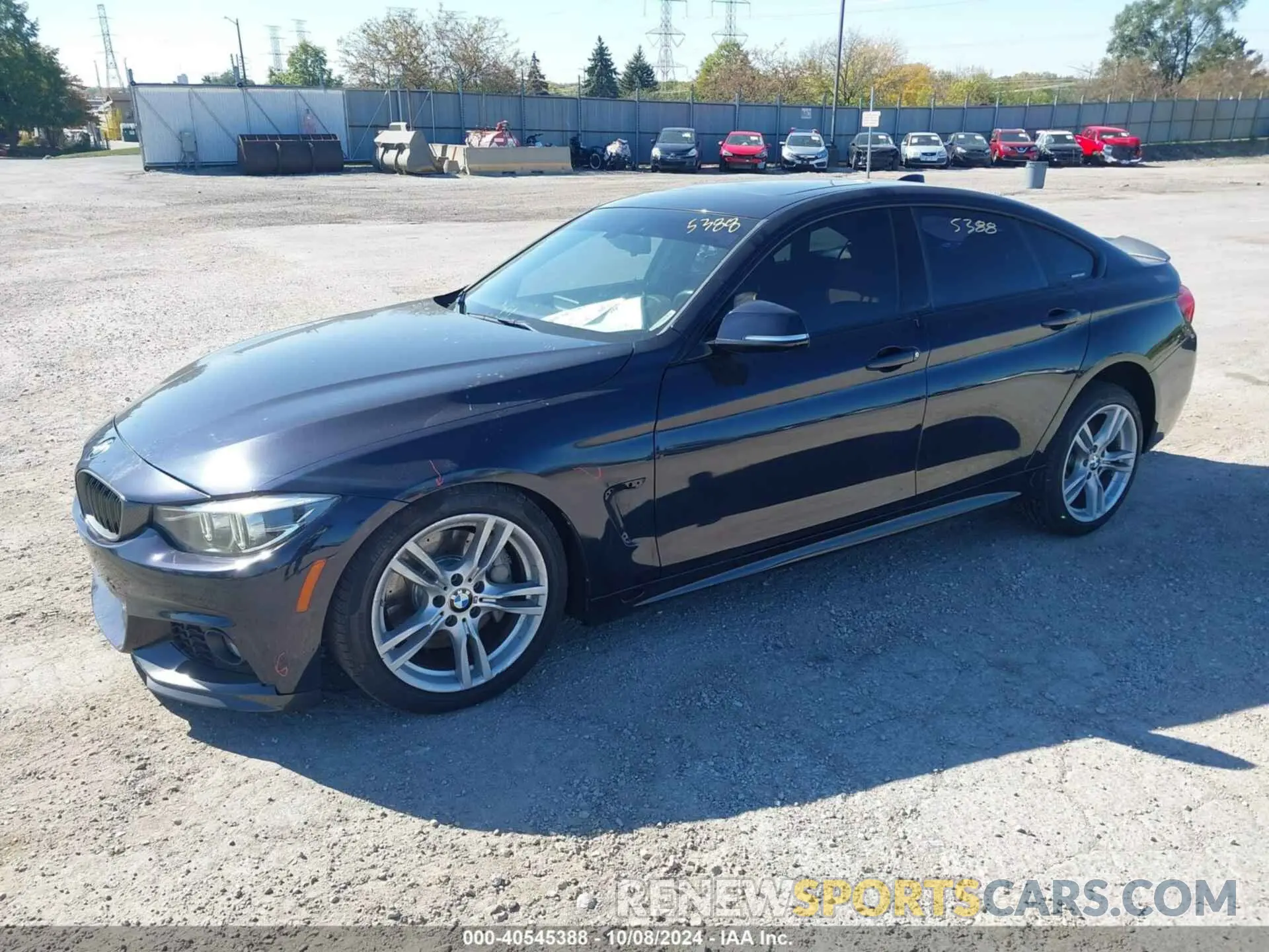 2 fotografías del automóvil dañado WBA4J7C5XKBM74511 BMW 440I GRAN COUPE 2019