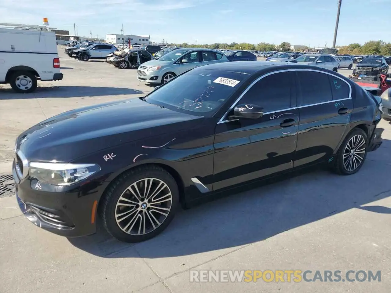 1 fotografías del automóvil dañado WBAJA5C51KWW34288 BMW 5 SERIES 2019