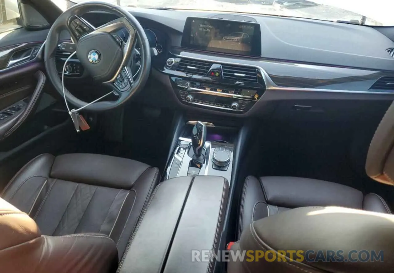 8 fotografías del automóvil dañado WBAJA5C53KWW26760 BMW 5 SERIES 2019