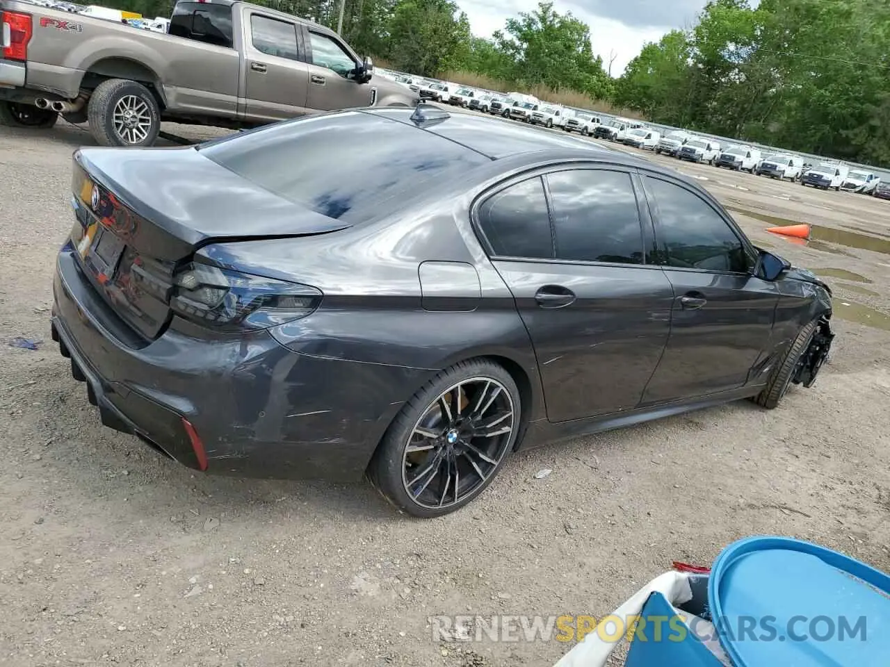3 fotografías del automóvil dañado WBAJA5C53KWW30663 BMW 5 SERIES 2019