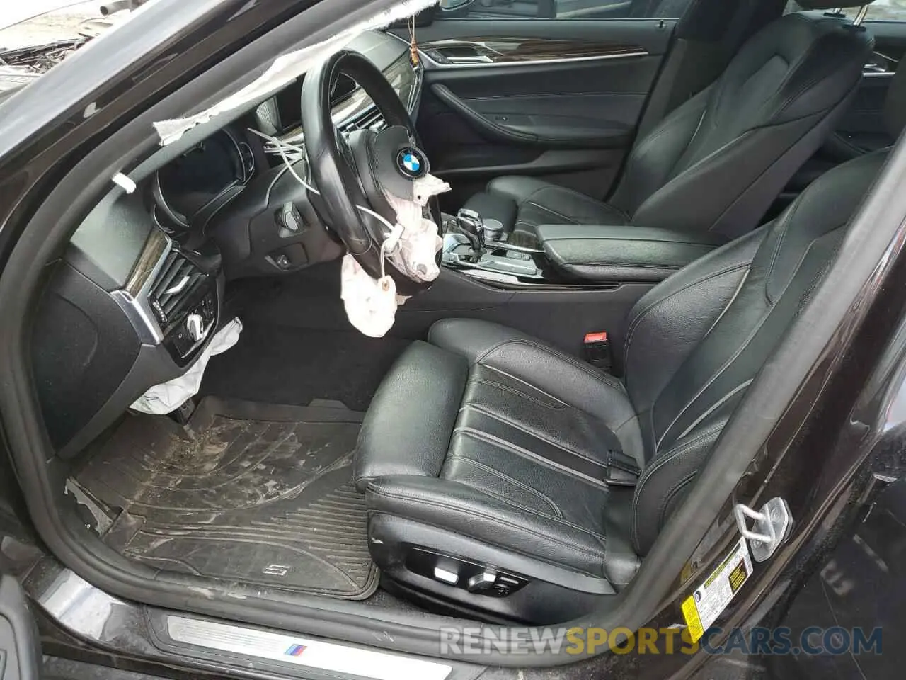 7 fotografías del automóvil dañado WBAJA5C53KWW30663 BMW 5 SERIES 2019