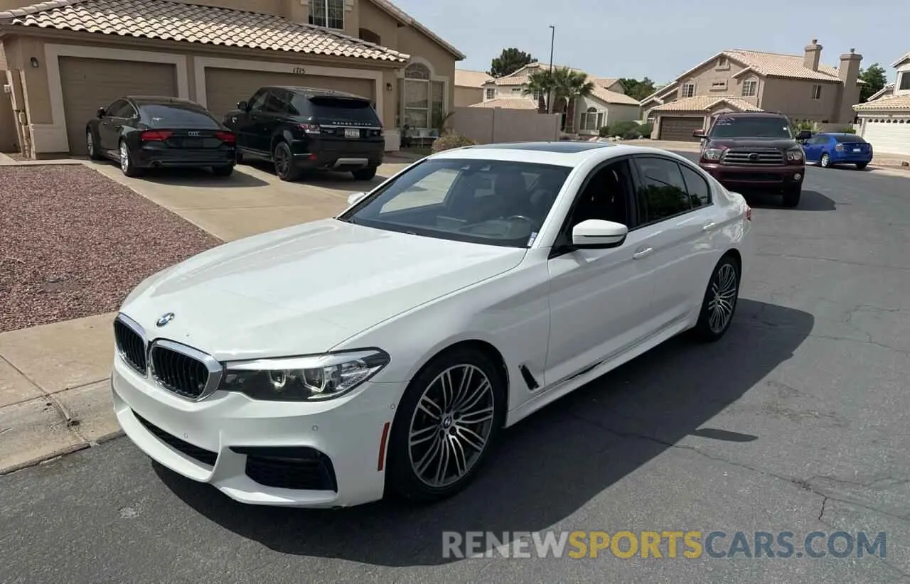 2 fotografías del automóvil dañado WBAJA5C54KBX87075 BMW 5 SERIES 2019