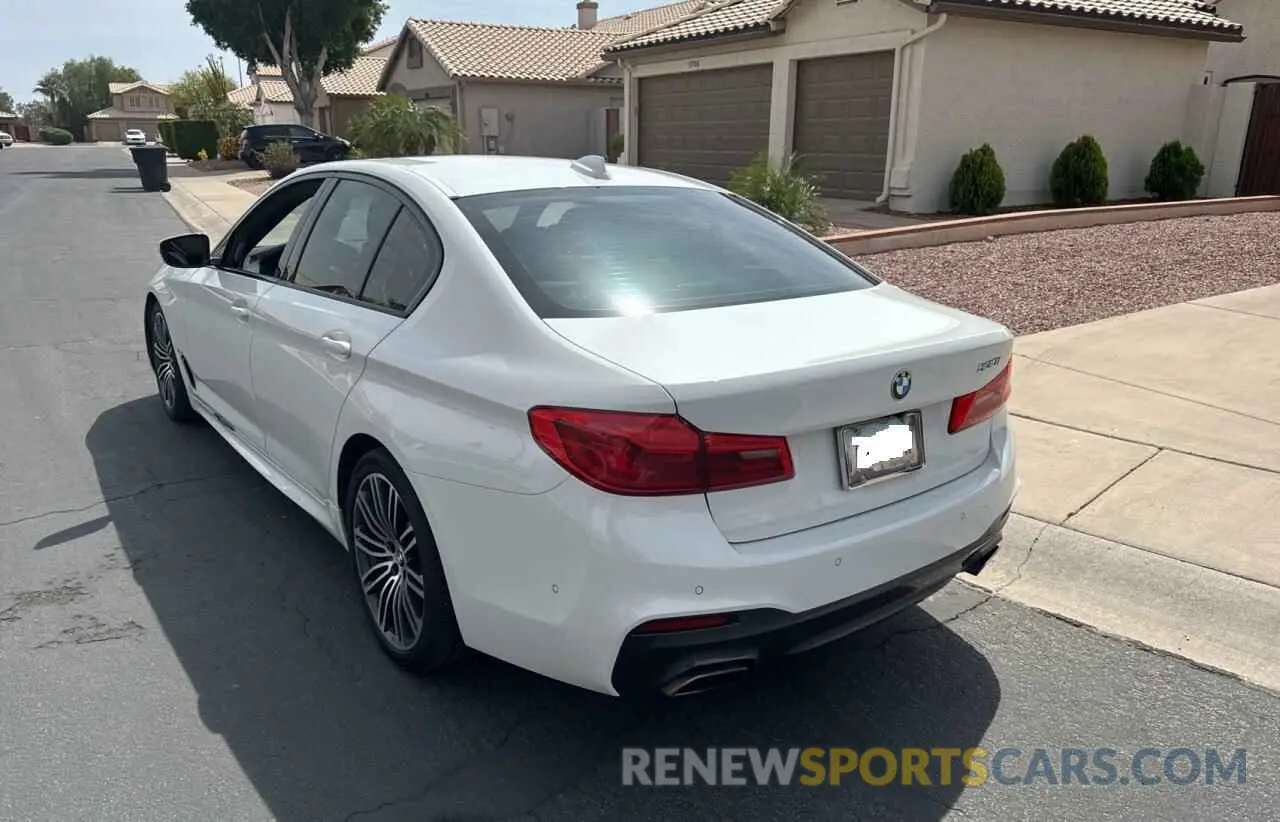 3 fotografías del automóvil dañado WBAJA5C54KBX87075 BMW 5 SERIES 2019