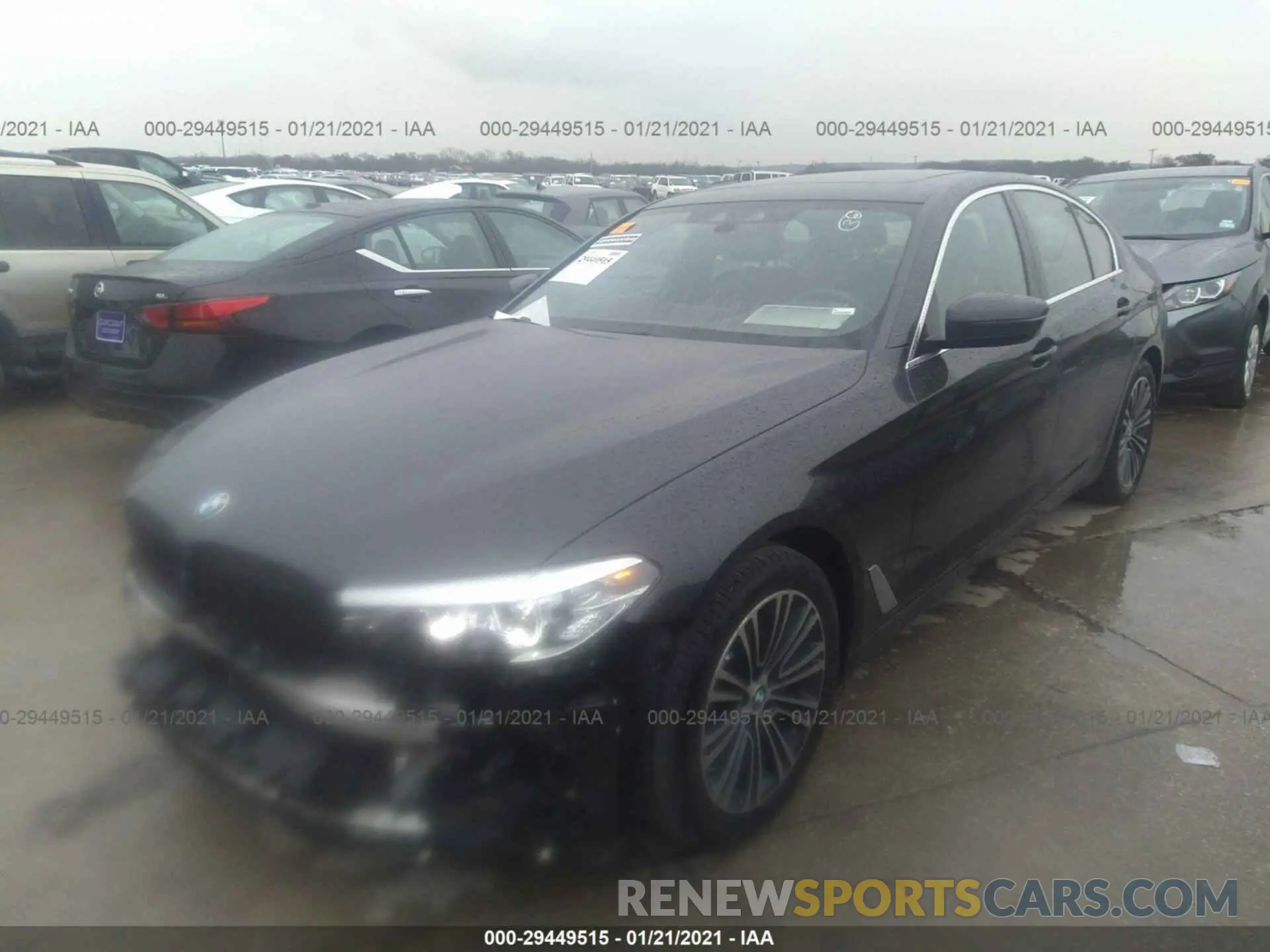 2 fotografías del automóvil dañado WBAJA5C54KBX88193 BMW 5 SERIES 2019